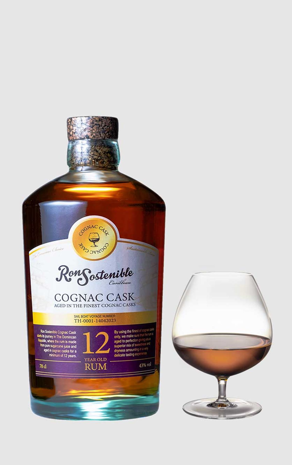 Ron Sostenible Rom 12 År Cognac Cask