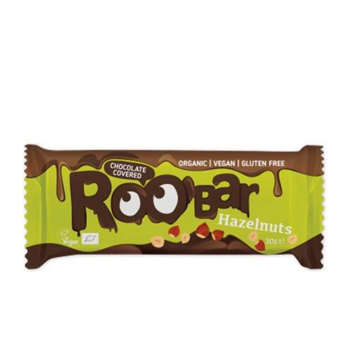 Roobar Choko hasselnødde Ø, 30g