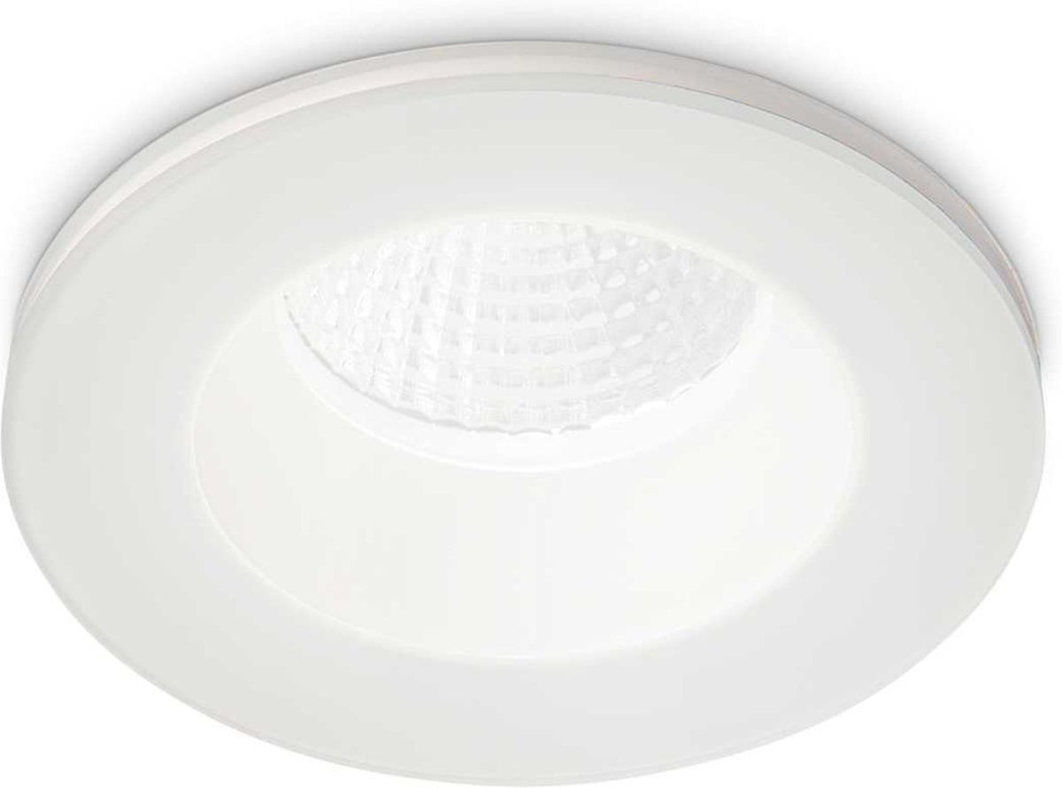 Room-65, Indbygningslampe, 8W, LED, hvid, aluminium, metal, Ø98xH50mm