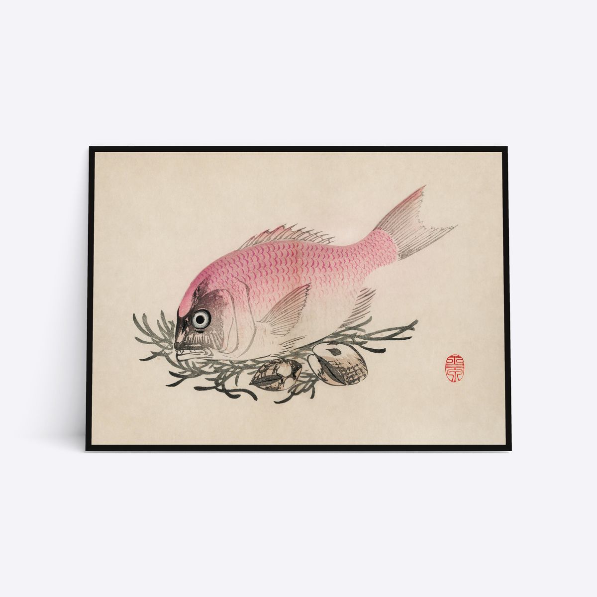 Rosa Fish - 50x70 cm