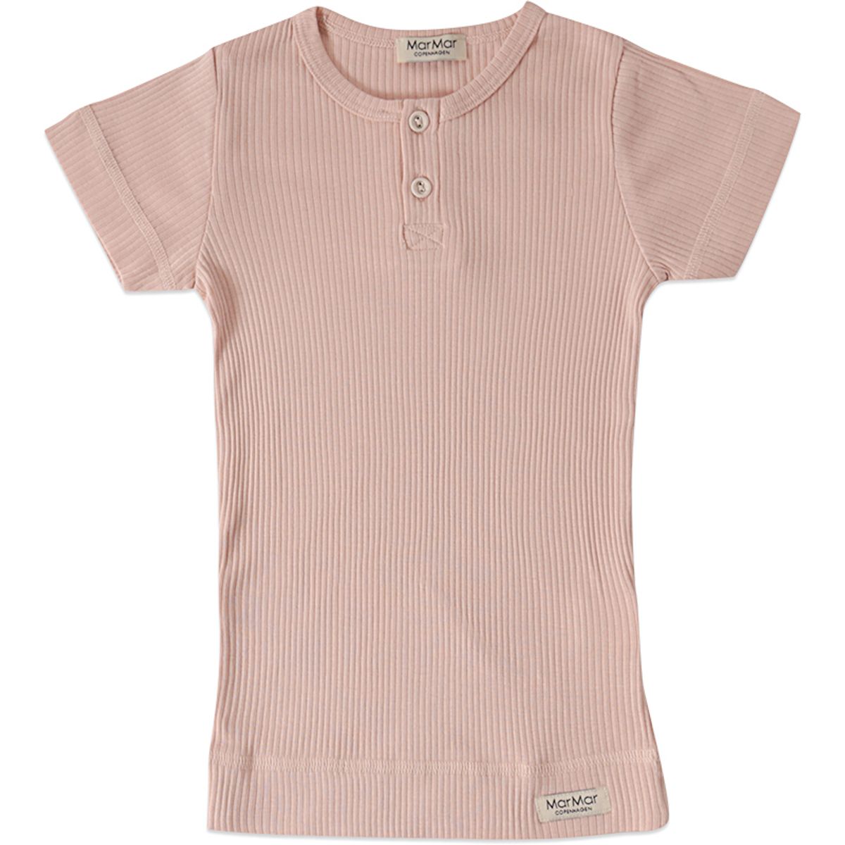 Rosa modal rib t-shirt (10 år/140 cm)