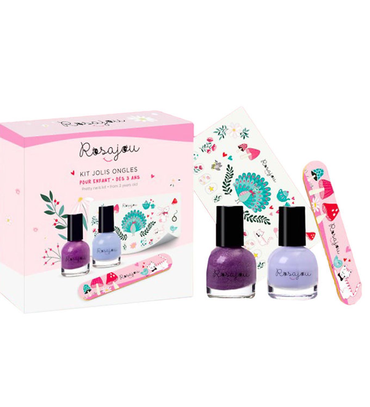 Rosajou Neglesæt - Pretty Nails Kit - Disco/Cool