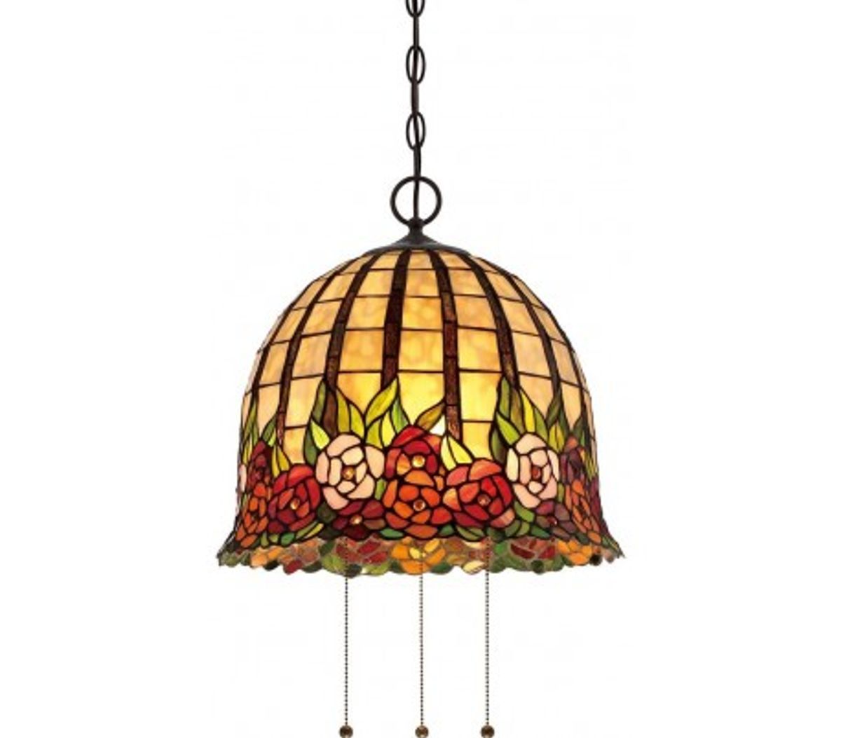 Rosecliffe Tiffany loftlampe til 3 x E27 lyskilder Ø38,1 cm