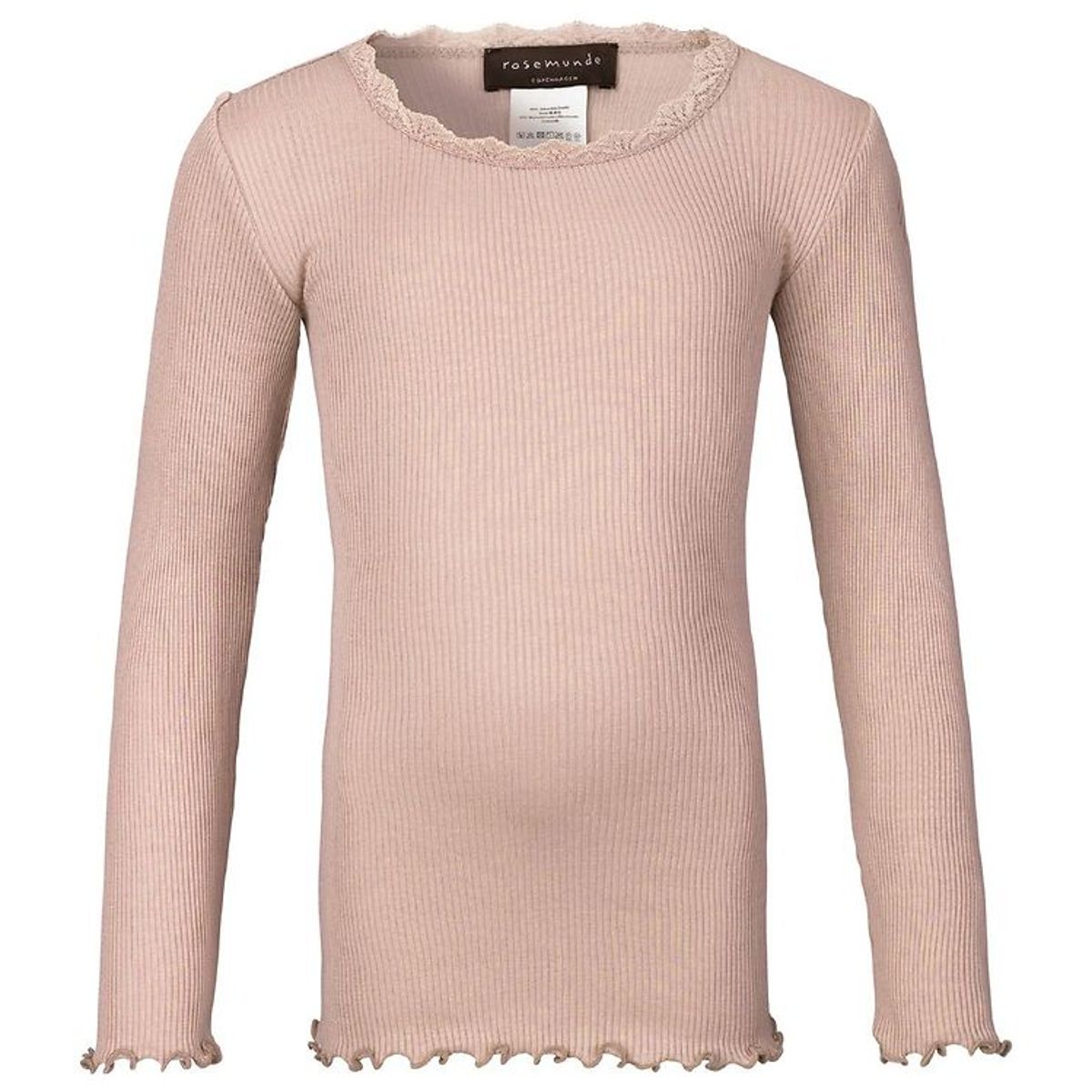 Rosemunde Bluse - Pudderrosa m. Blonder