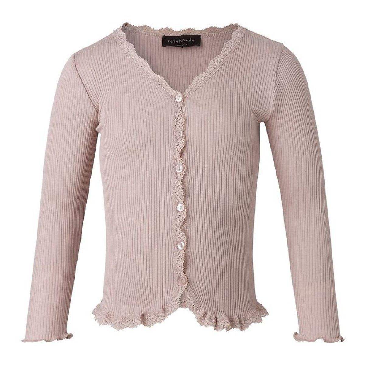 Rosemunde Cardigan - Rib - Pudder