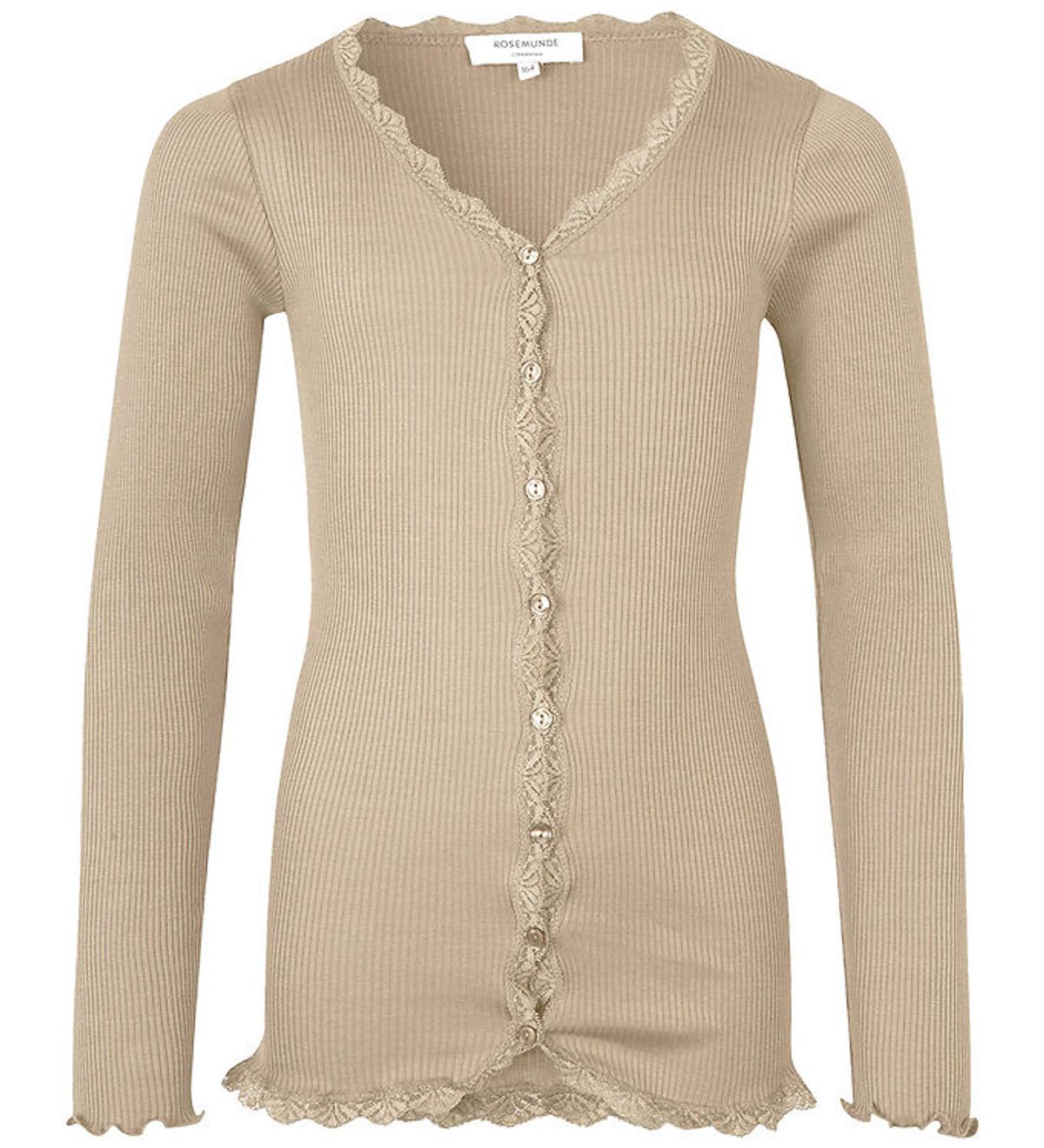 Rosemunde Cardigan - RKBeatha - Rib - Silver Lining m. Blonder