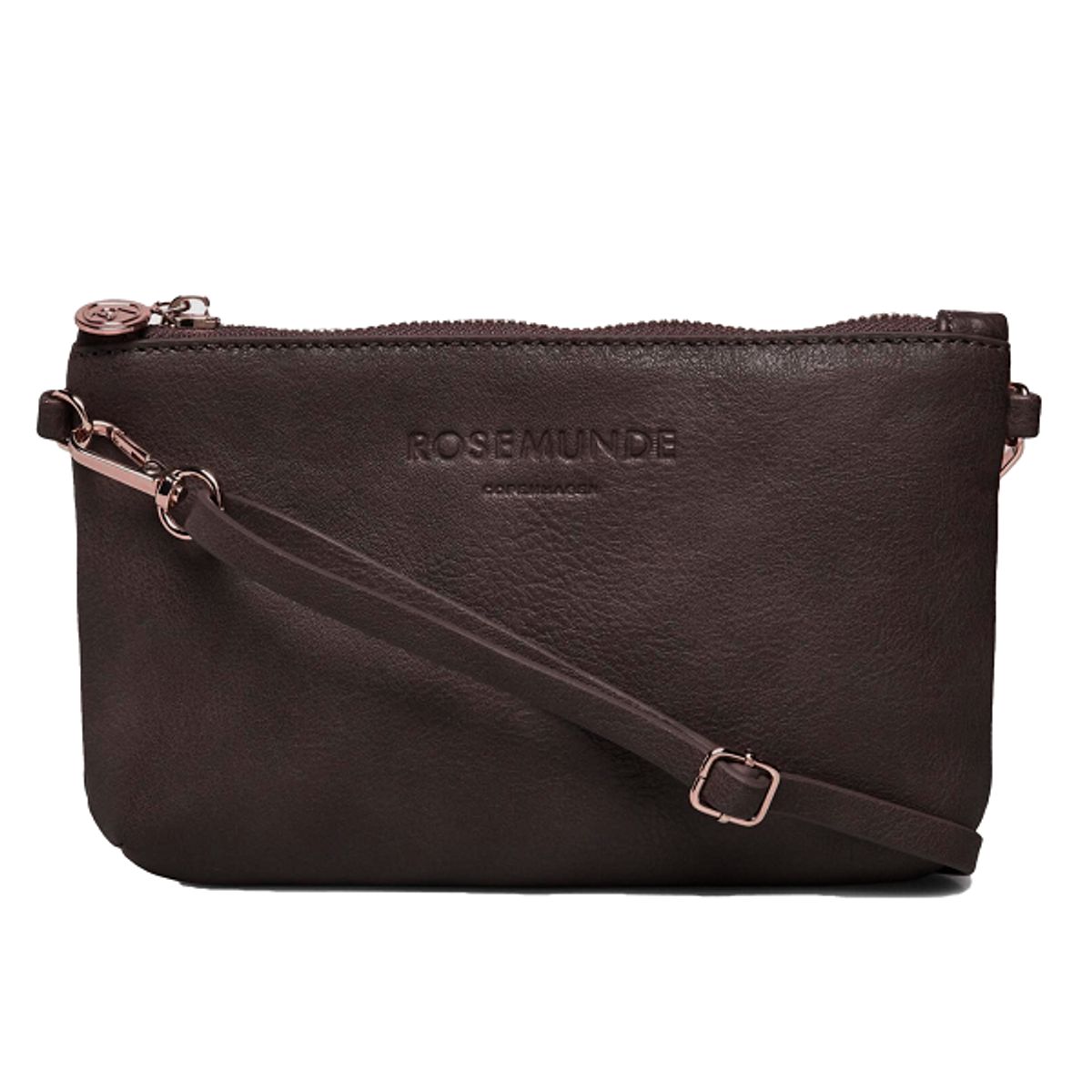 Rosemunde RBAndora Lille Combi Clutch Dark Brown/Gold B0222-6690