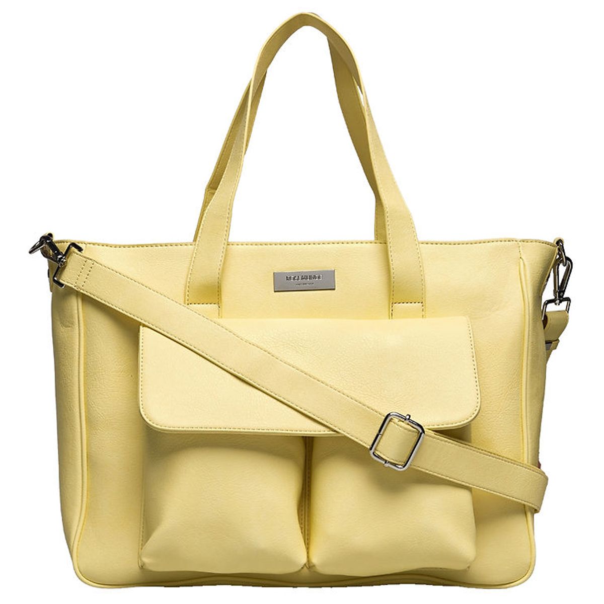 Rosemunde Shopper - Working - Vegan - Pastel Yellow/Silver