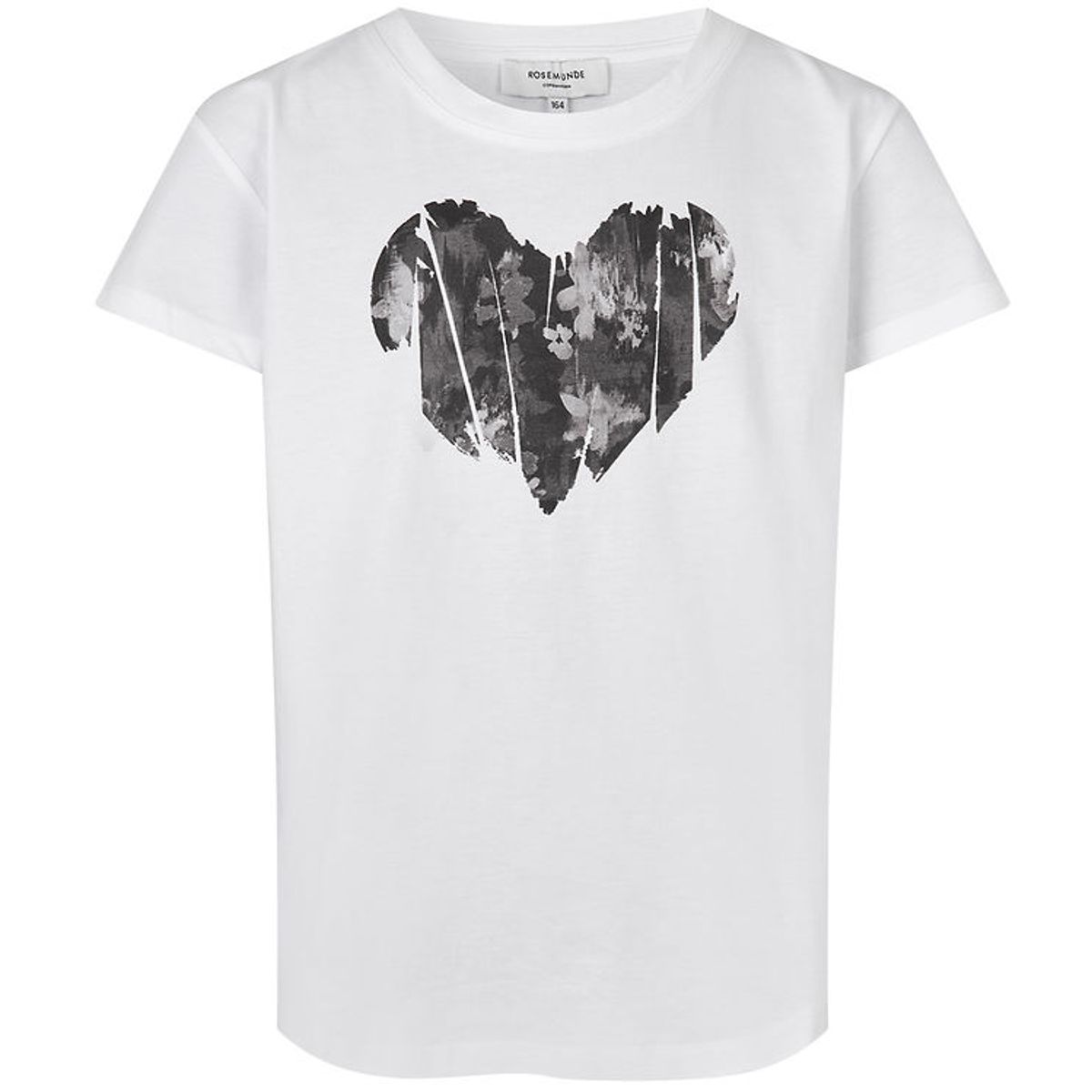 Rosemunde T-Shirt - Grey Heart Print