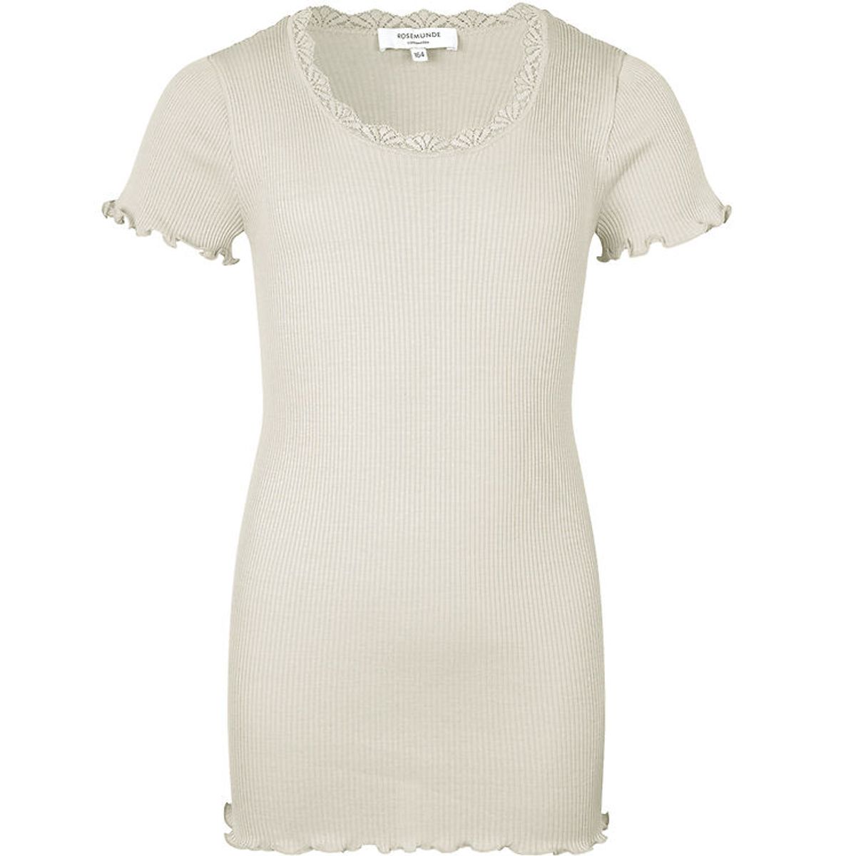 Rosemunde T-shirt - Silke/Bomuld - Noos - New White