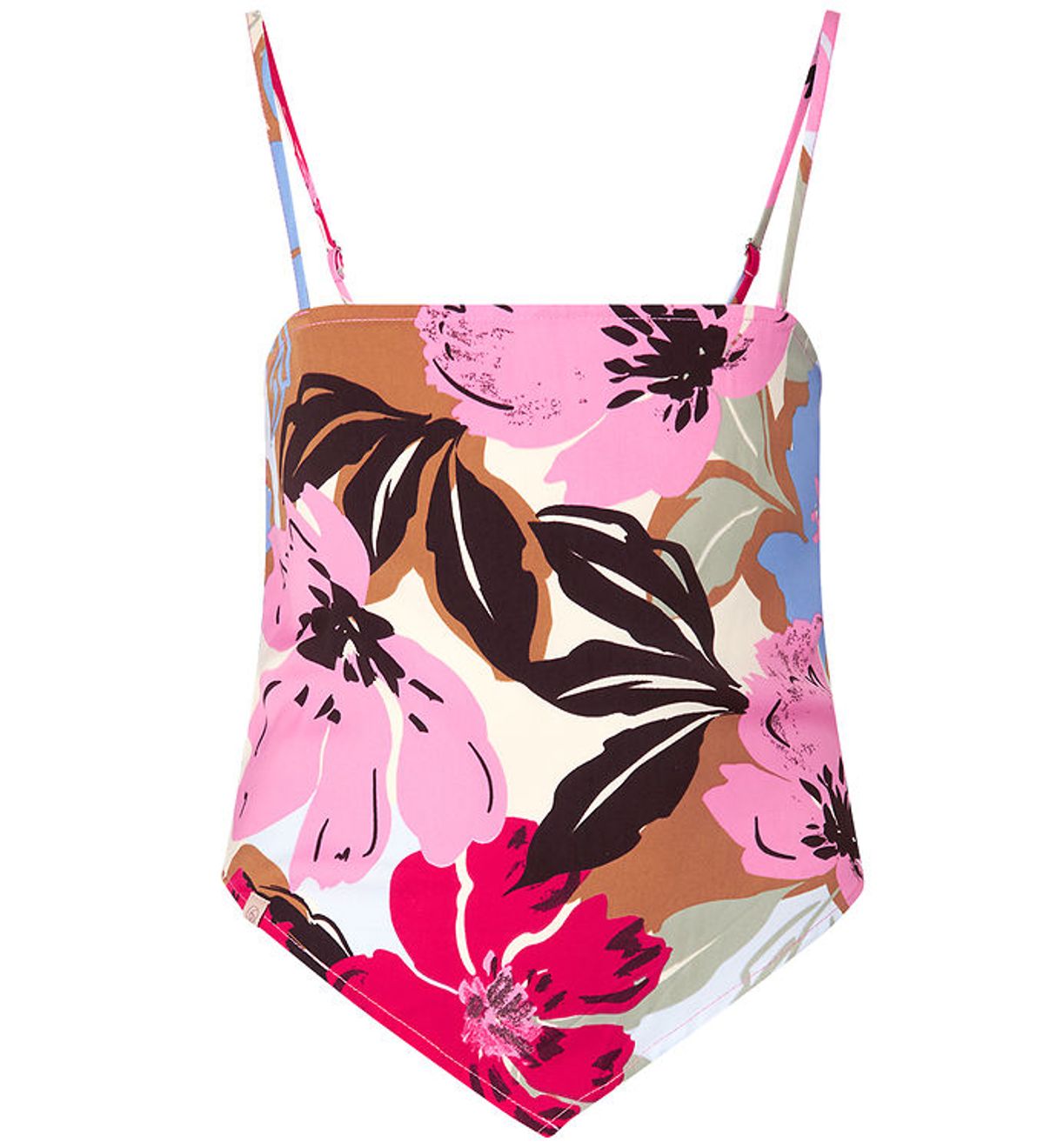 Rosemunde Top - Cropped - Supersized Floral Print