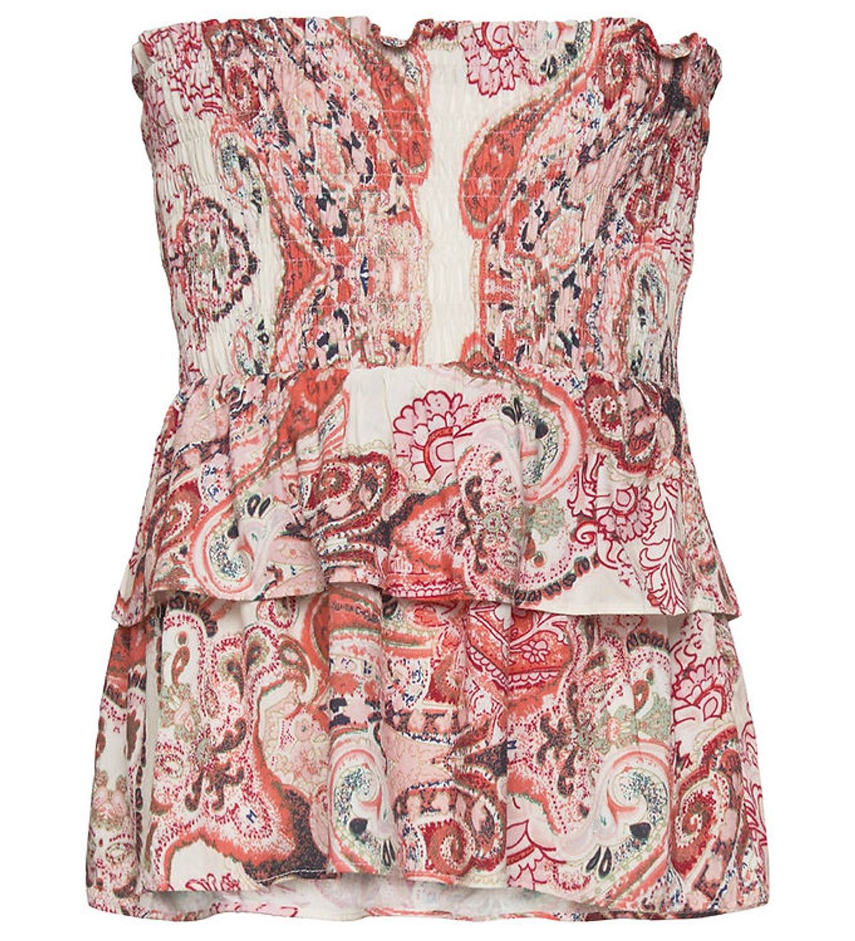 Rosemunde Top - Paisley - Orange Paisley Print