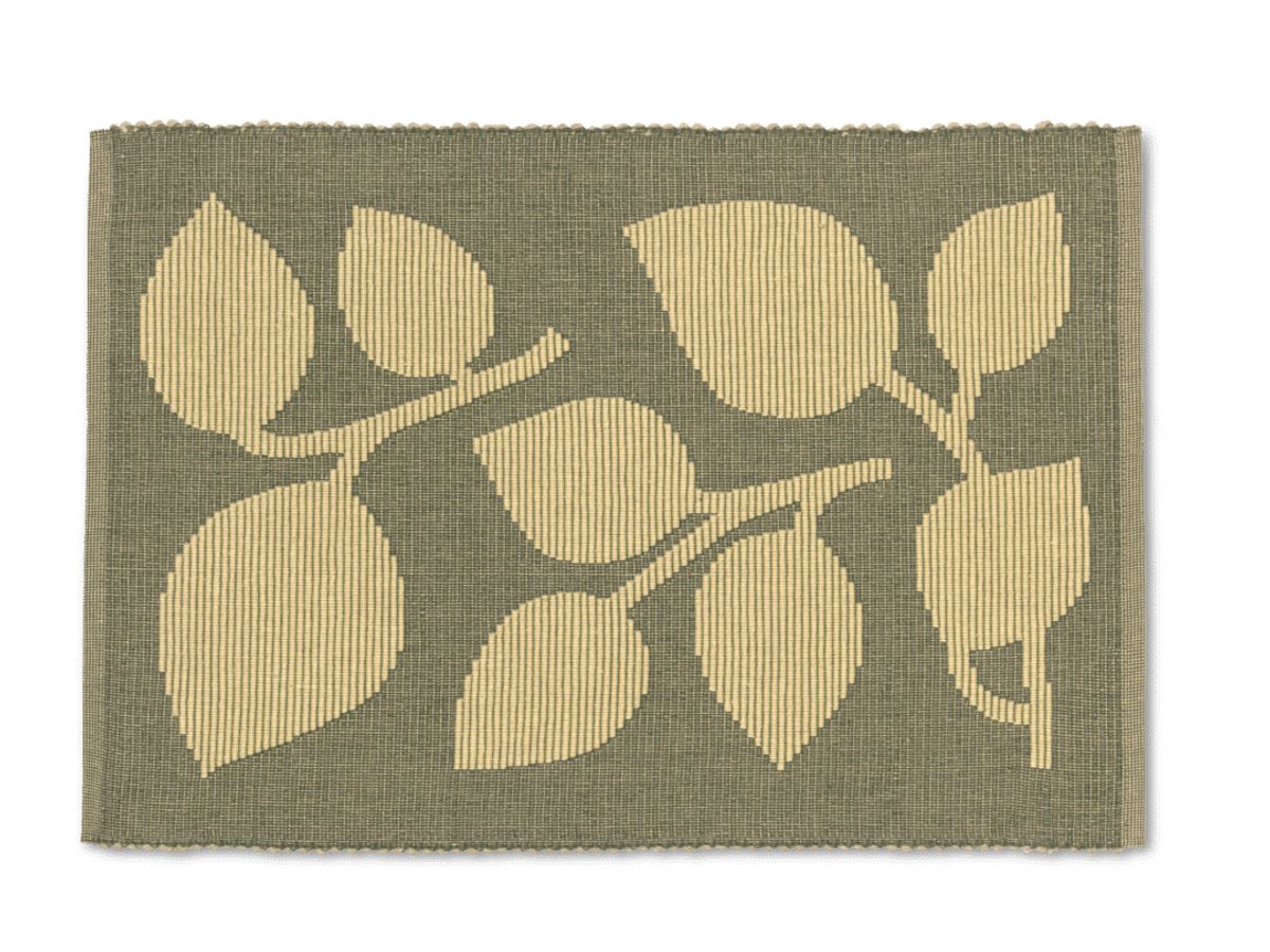 Rosendahl - Textiles Outdoor Natura Dækkeserviet 43x30 cm, grøn/sand