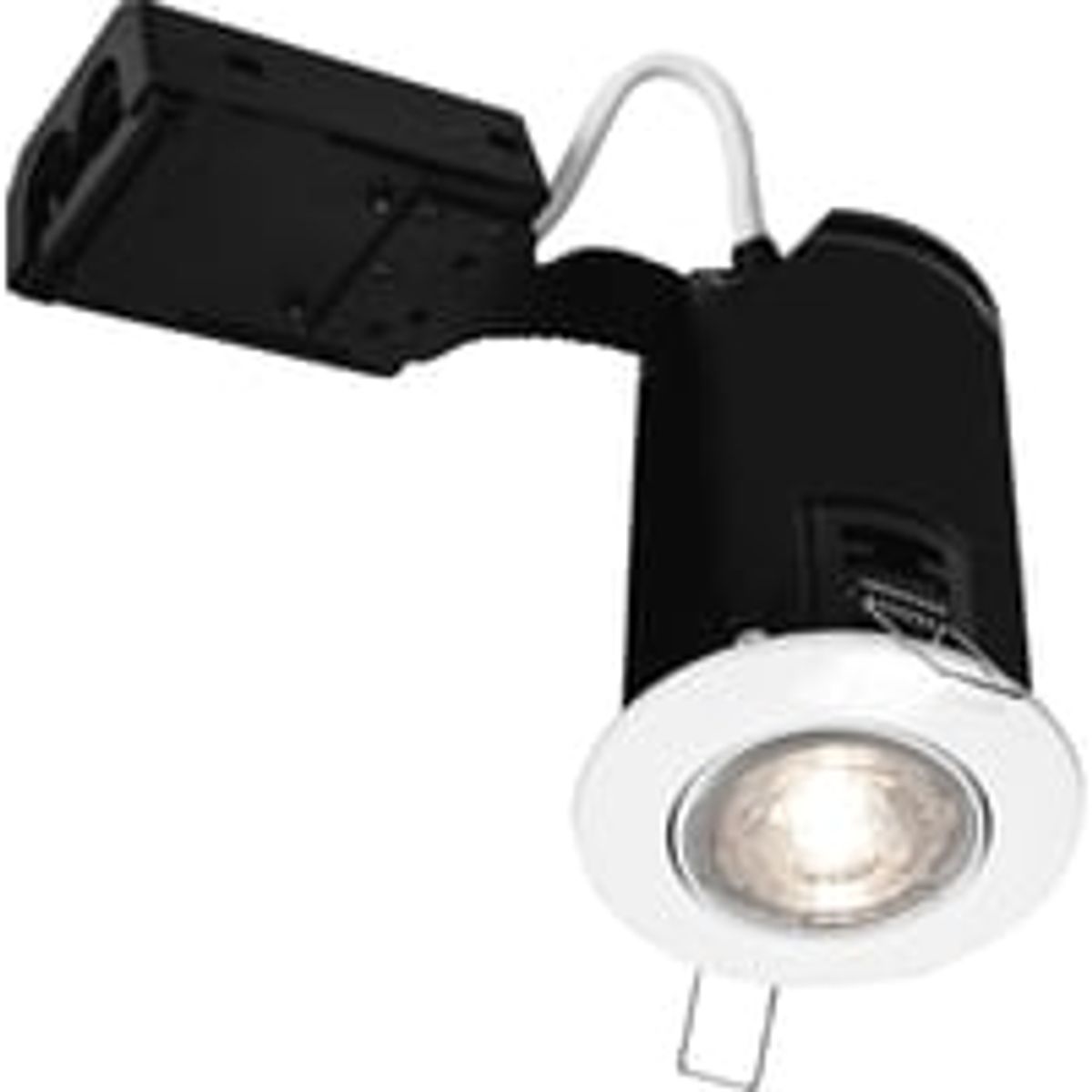 Rosetta indbygningsspot 230V LED (rund) nordtronic Value, 2700K, 350lm, CRI>90, 15.000 timer, dmpbar, brstet aluminium - Nordtronic