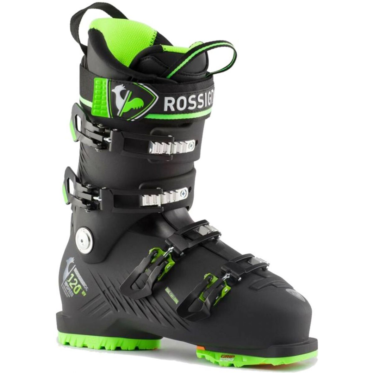 Rossignol HI-Speed 120 HV GW, skistøvler, herre, sort/grøn