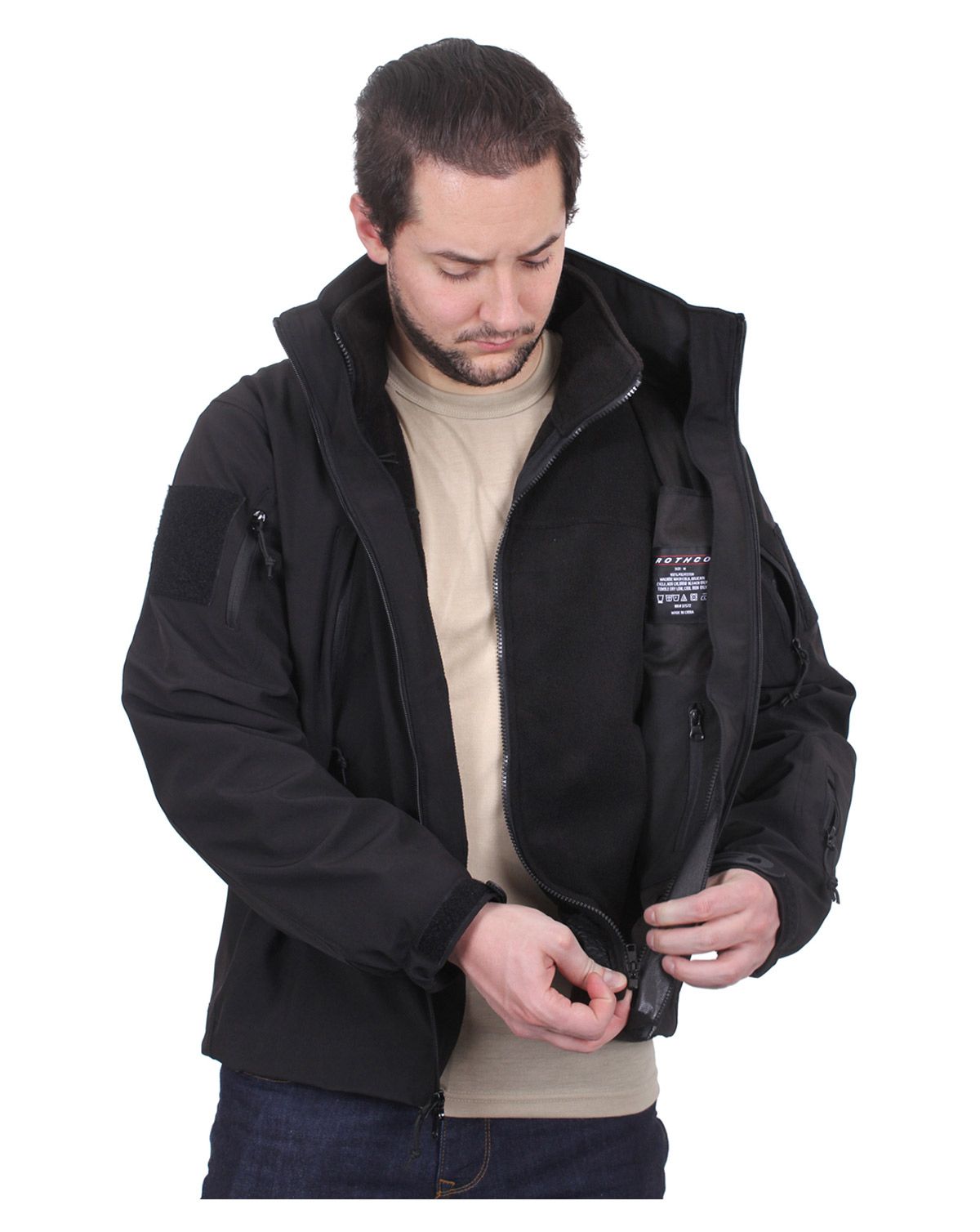 Rothco 3-i-1 Spec Ops Softshell Jakke Sort