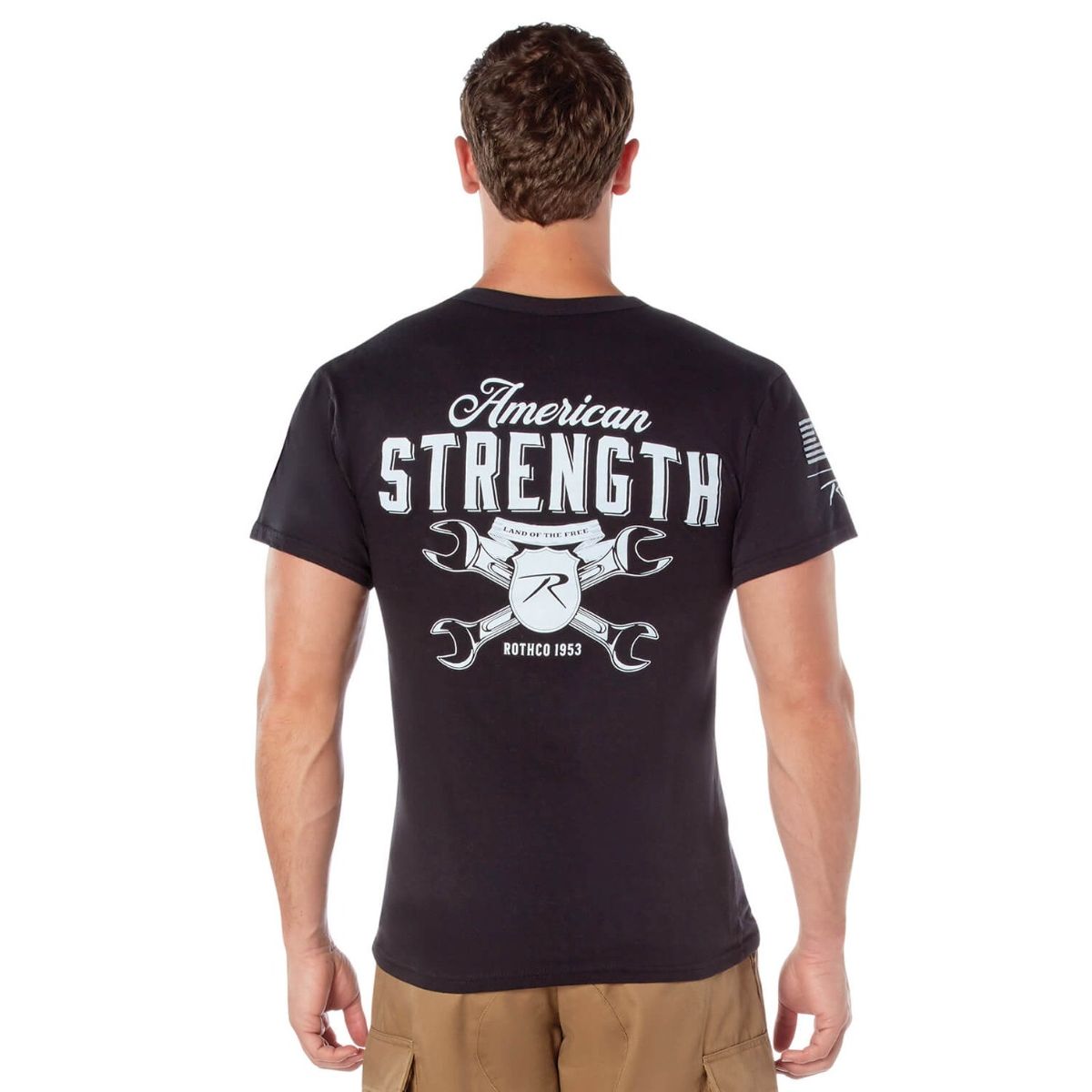 Rothco American Strength Kortærmet T-Shirt Sort