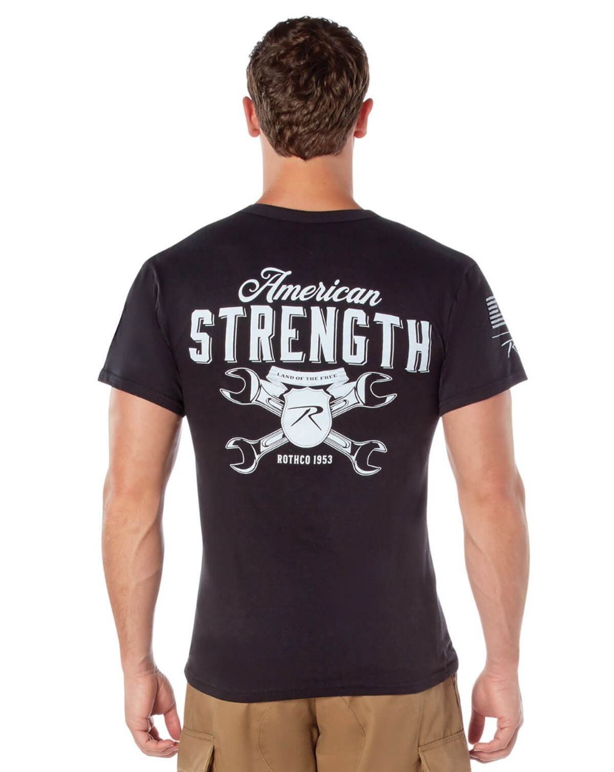 Rothco American Strength Kortærmet T-Shirt Sort