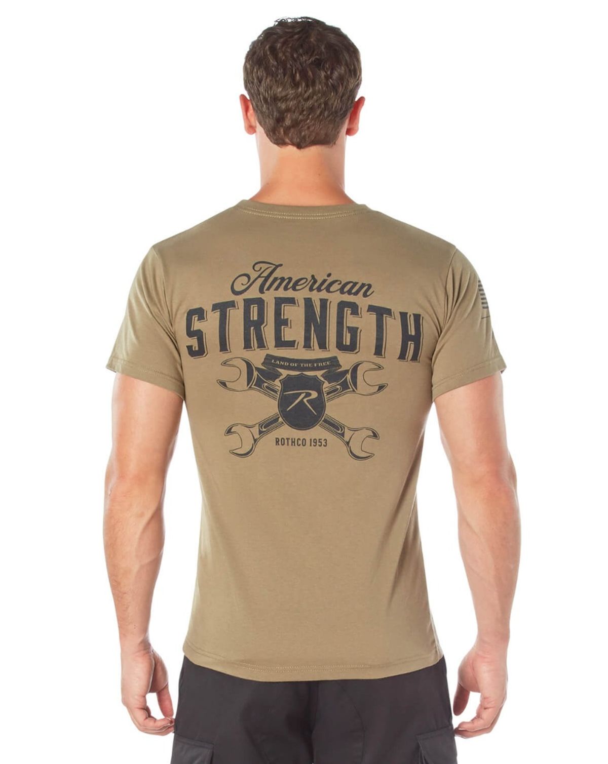 Rothco American Strength T-Shirt Coyote Brun