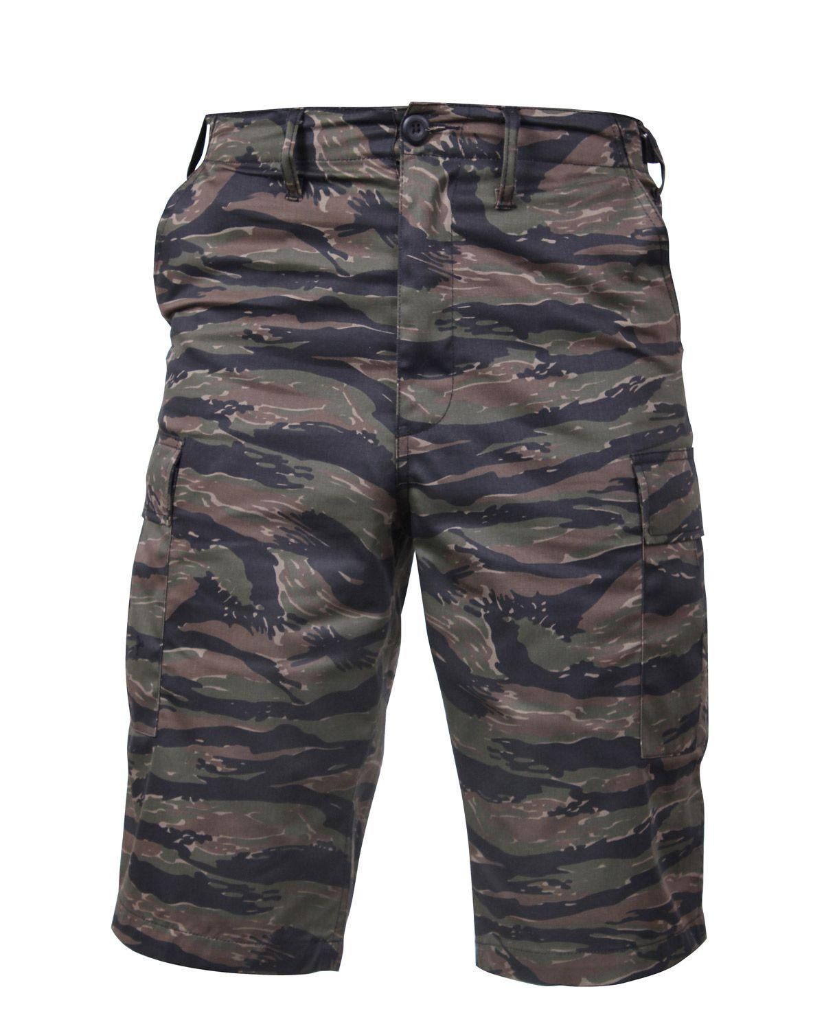 Rothco BDU Shorts med Ekstra længde Tigerstripe