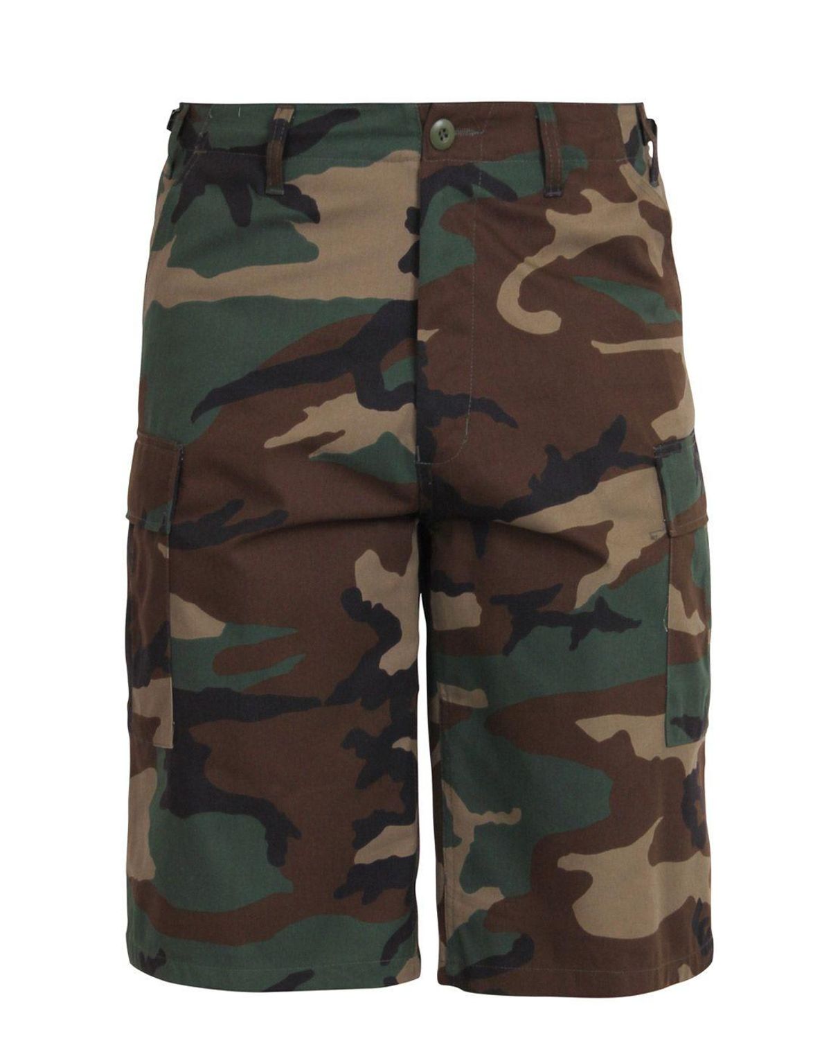 Rothco BDU Shorts med Ekstra længde Woodland