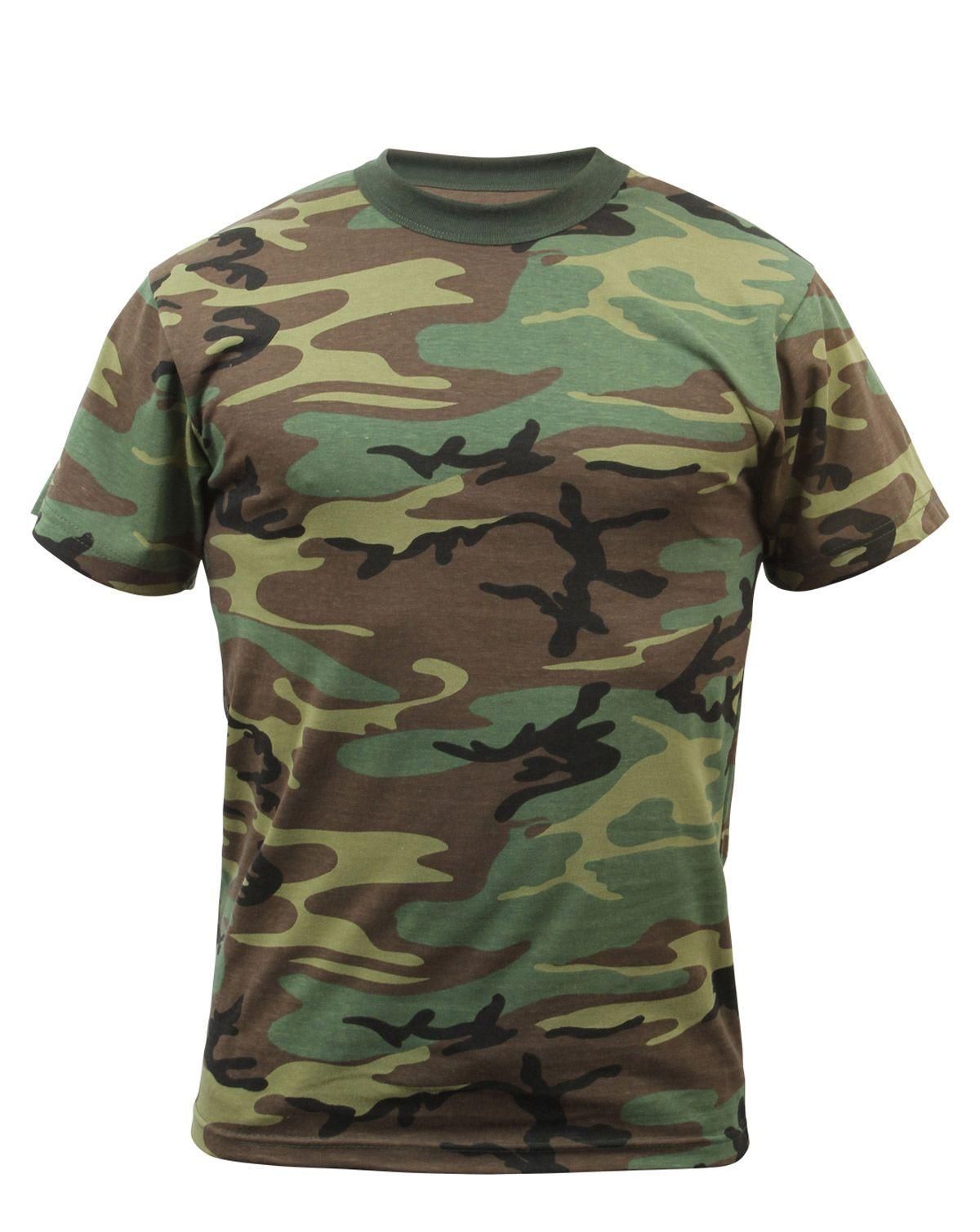 Rothco Camouflage T-Shirts Børn Woodland