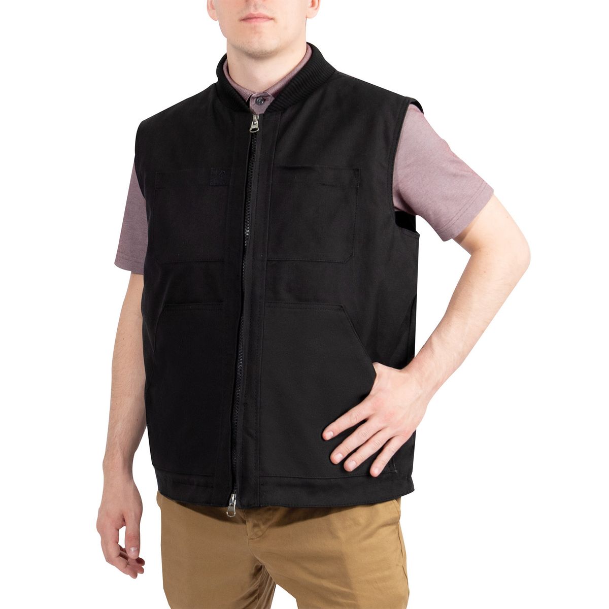 Rothco Concealed Carry Backwoods Canvas Vest Black