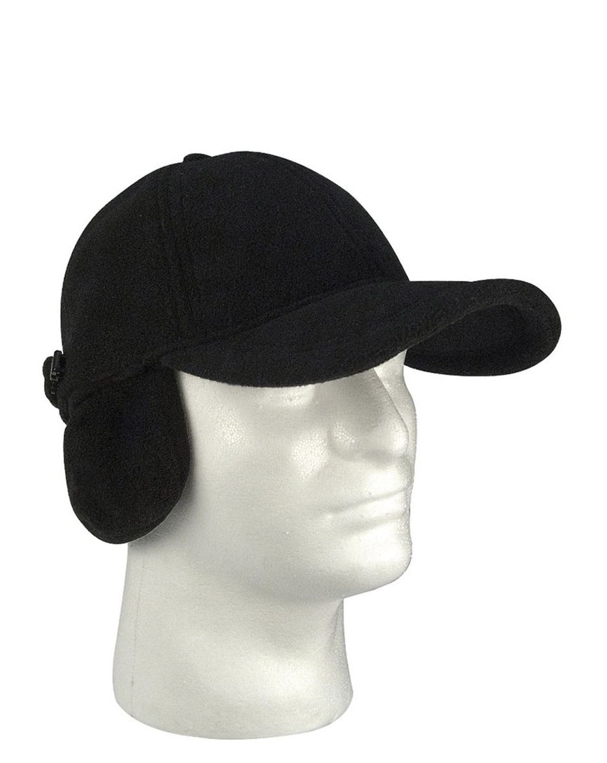 Rothco Fleece cap with earlaps Black