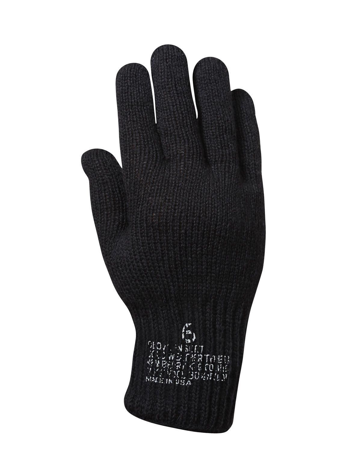 Rothco G.I. Wool Gloves Black