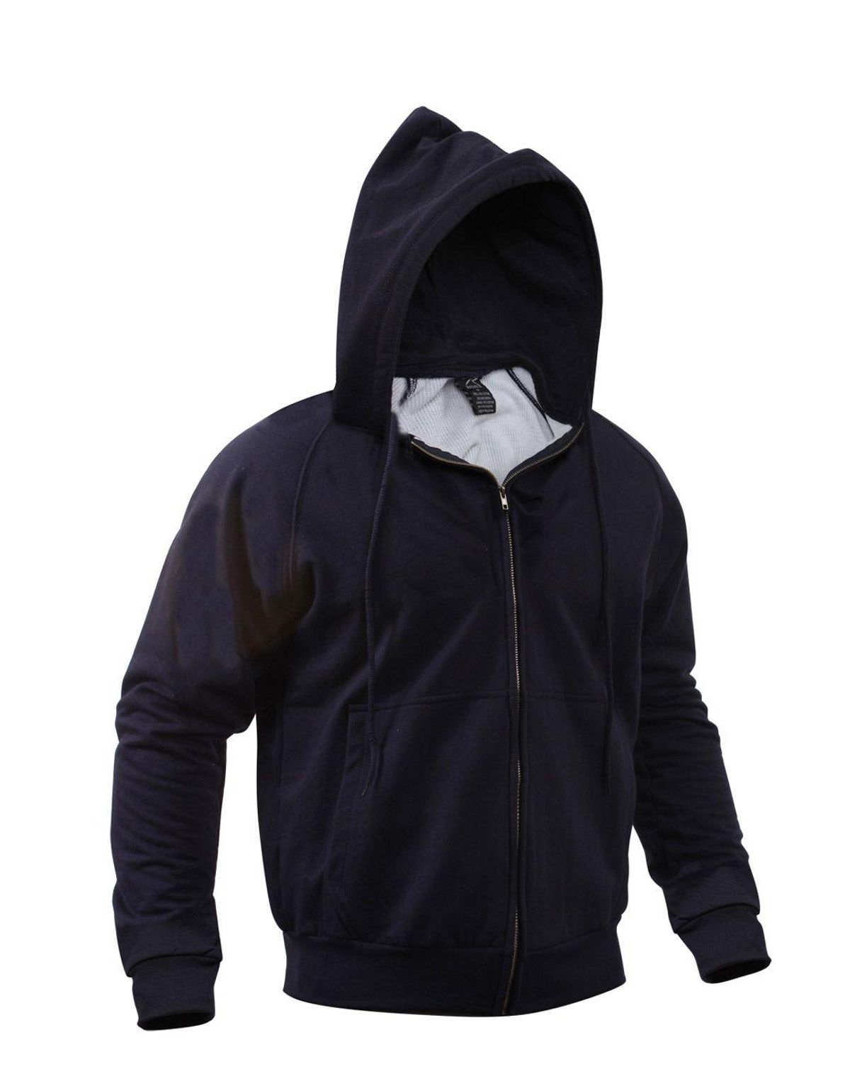 Rothco Hoodie m. Termofoer & Lynlås Navy