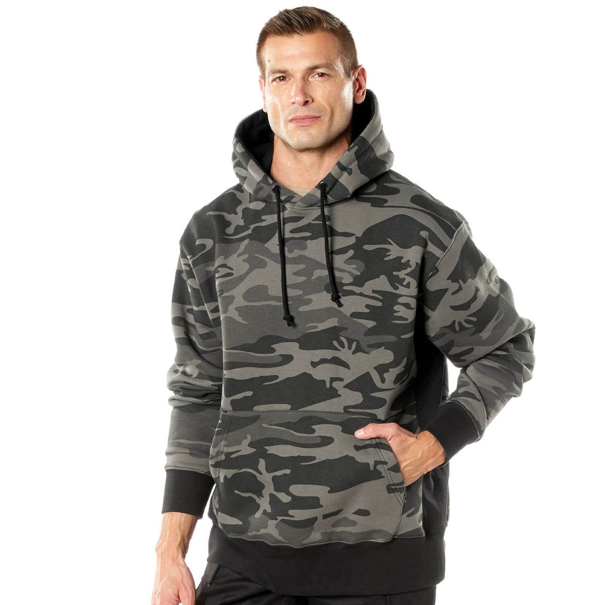 Rothco Hverdags Hoodie Black Camo