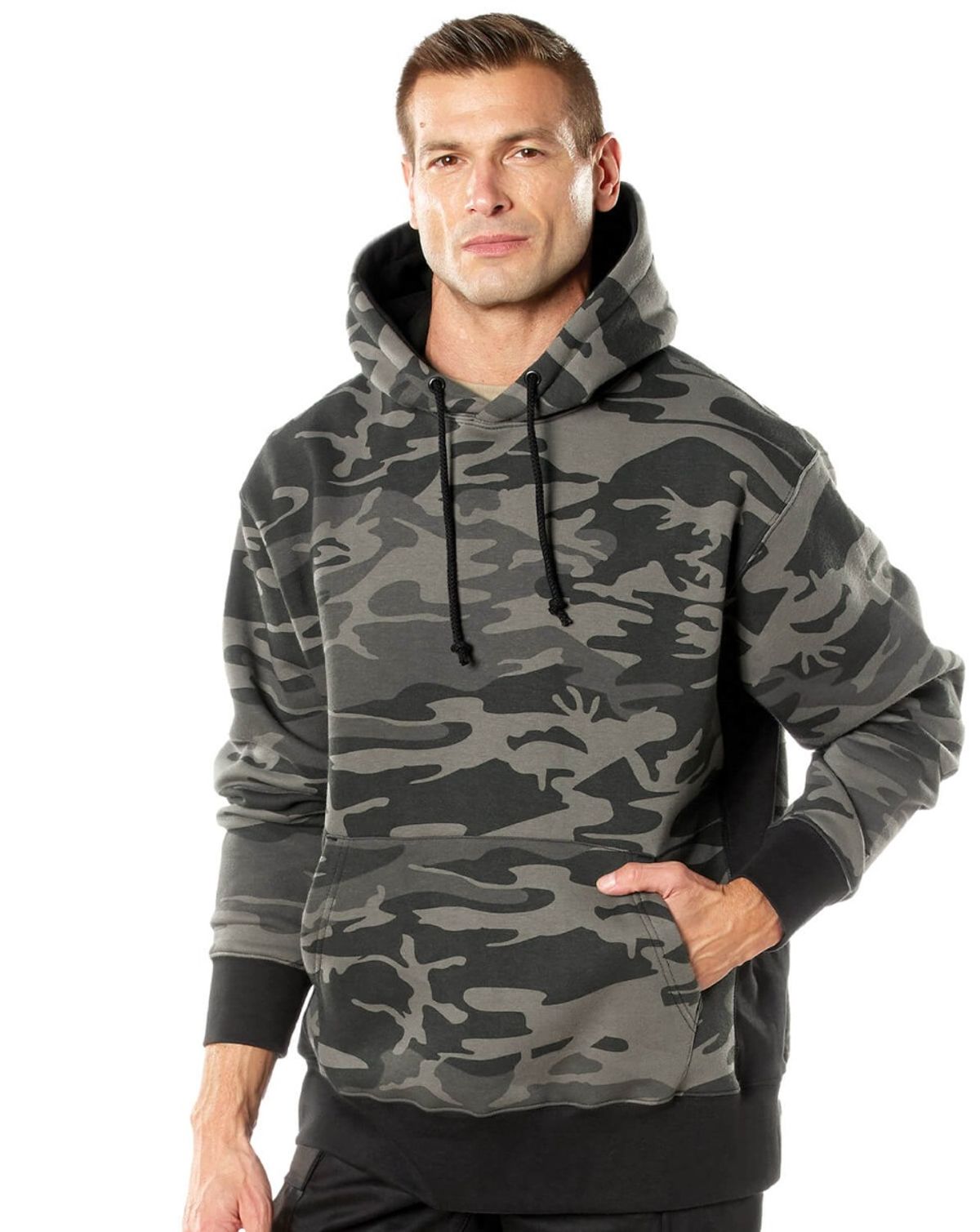 Rothco Hverdags Hoodie Black Camo