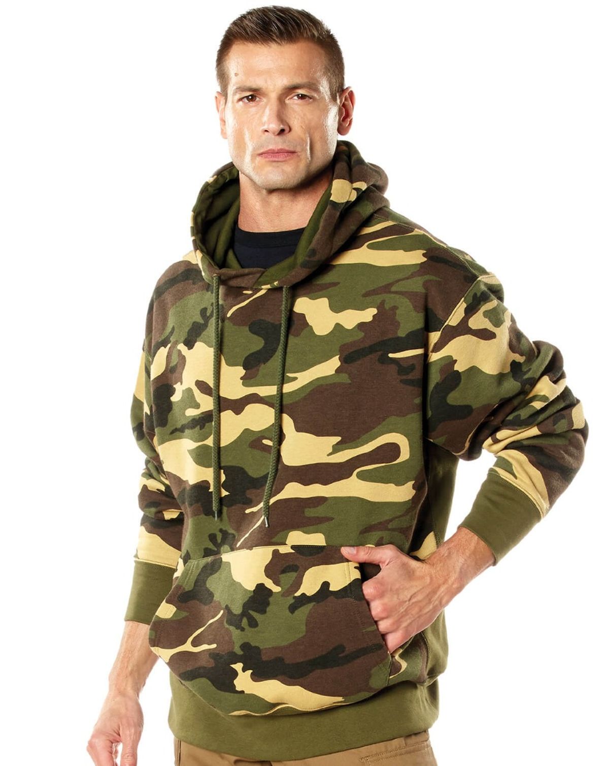 Rothco Hverdags Hoodie Woodland Camo