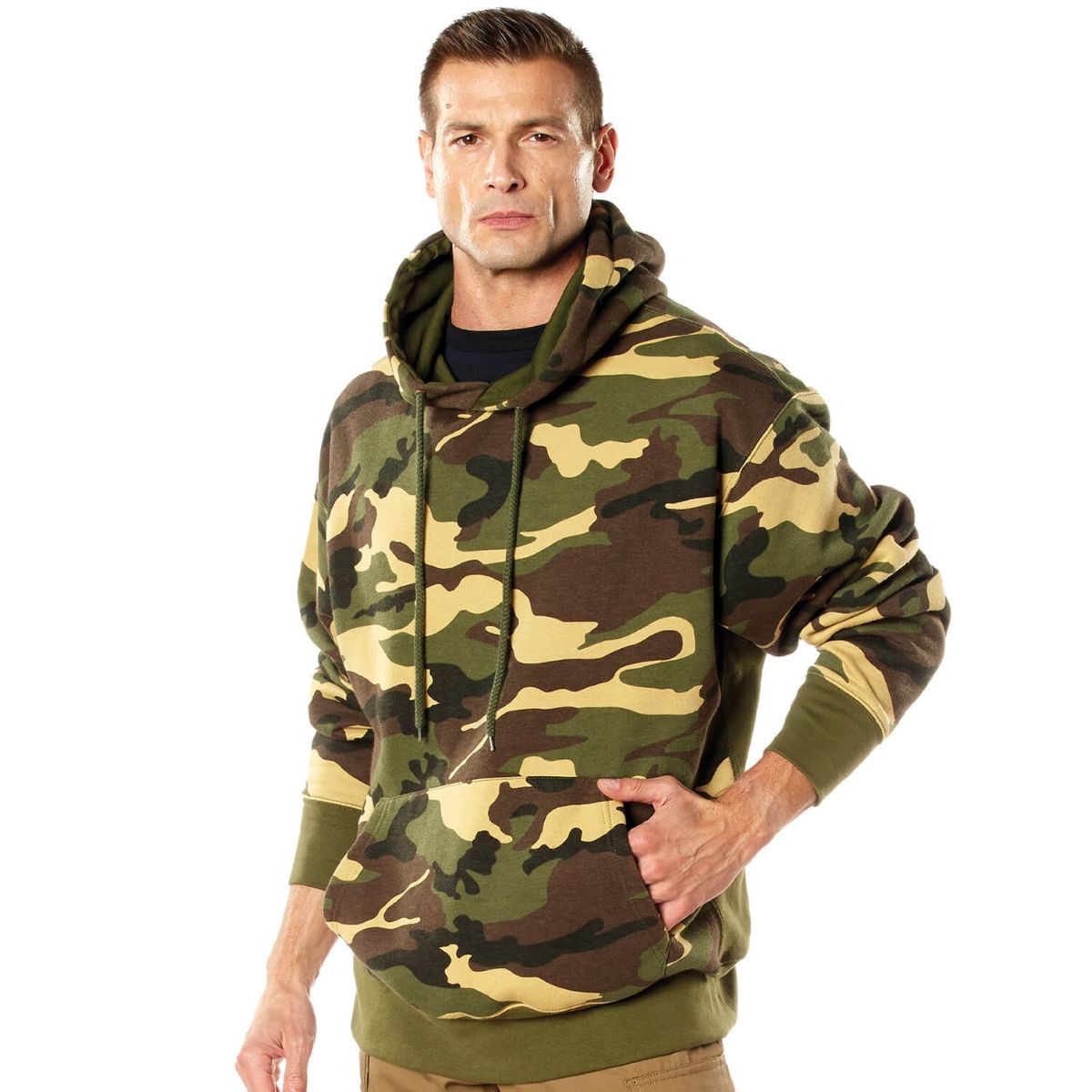 Rothco Hverdags Hoodie Woodland Camo