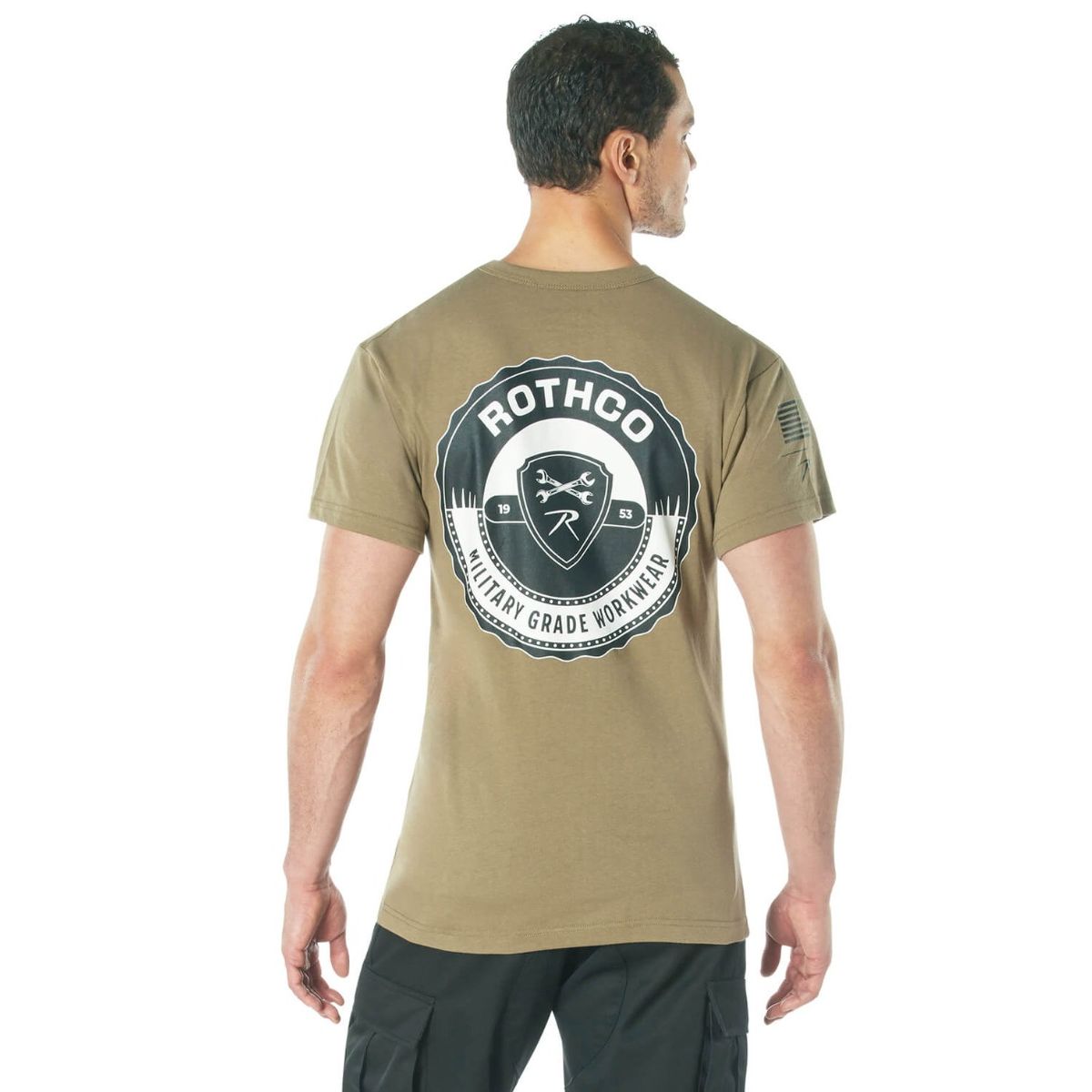 Rothco Military Grade Workwear Bottle Cap T-Shirt Coyote Brun