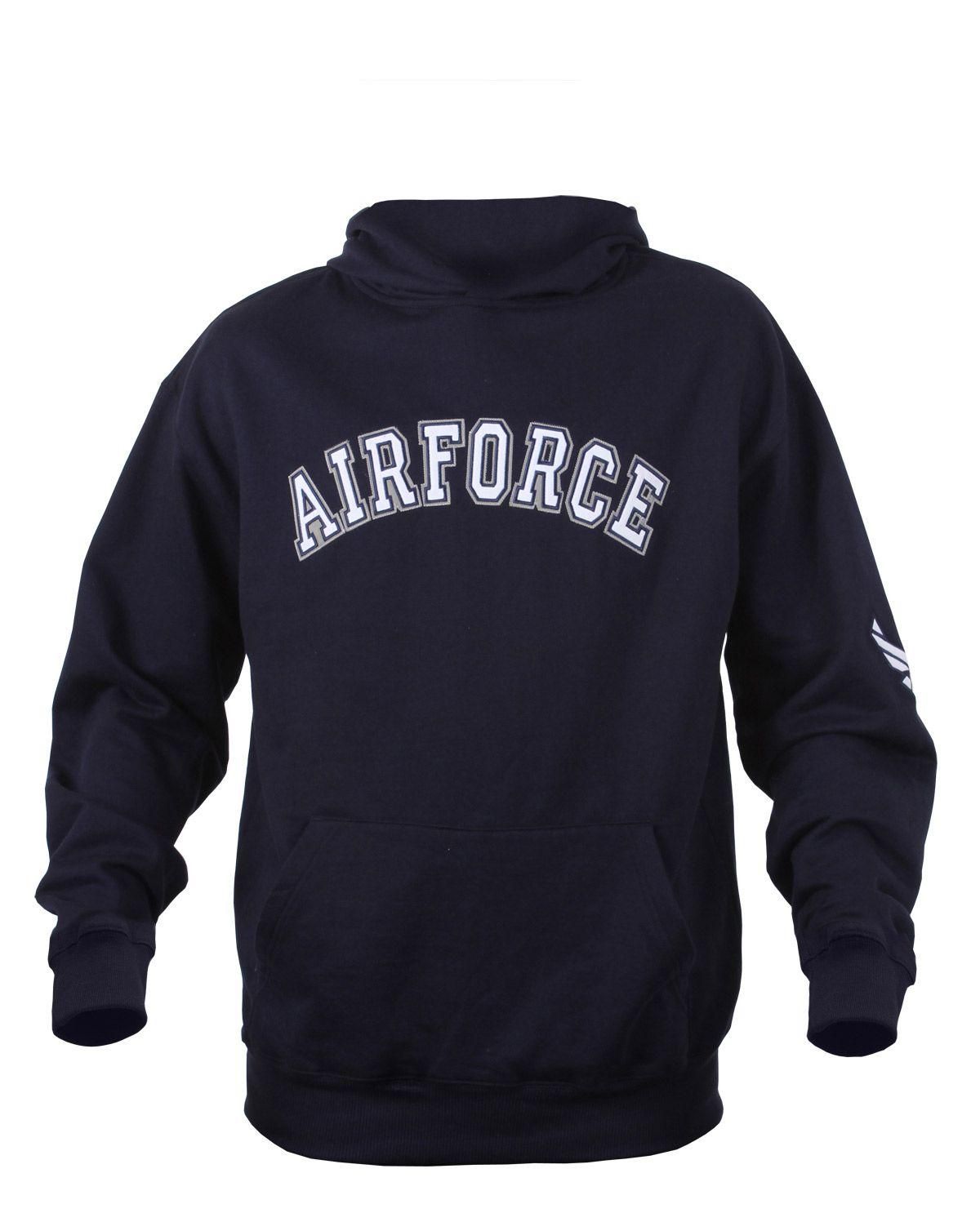 Rothco Militær Hoodie m. brodering Mørk Blå / Airforce