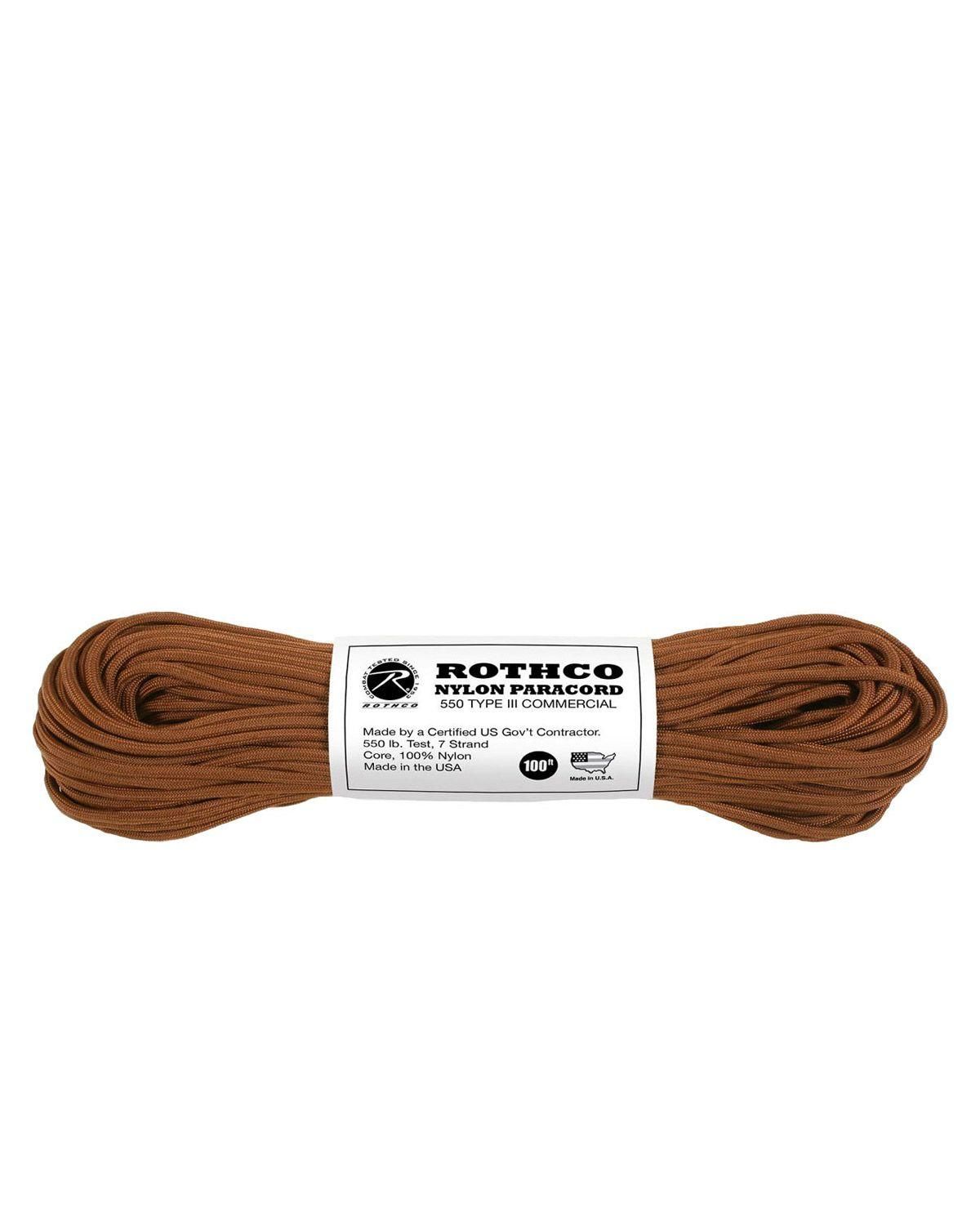 Rothco Paracord Nylon 30m Brun