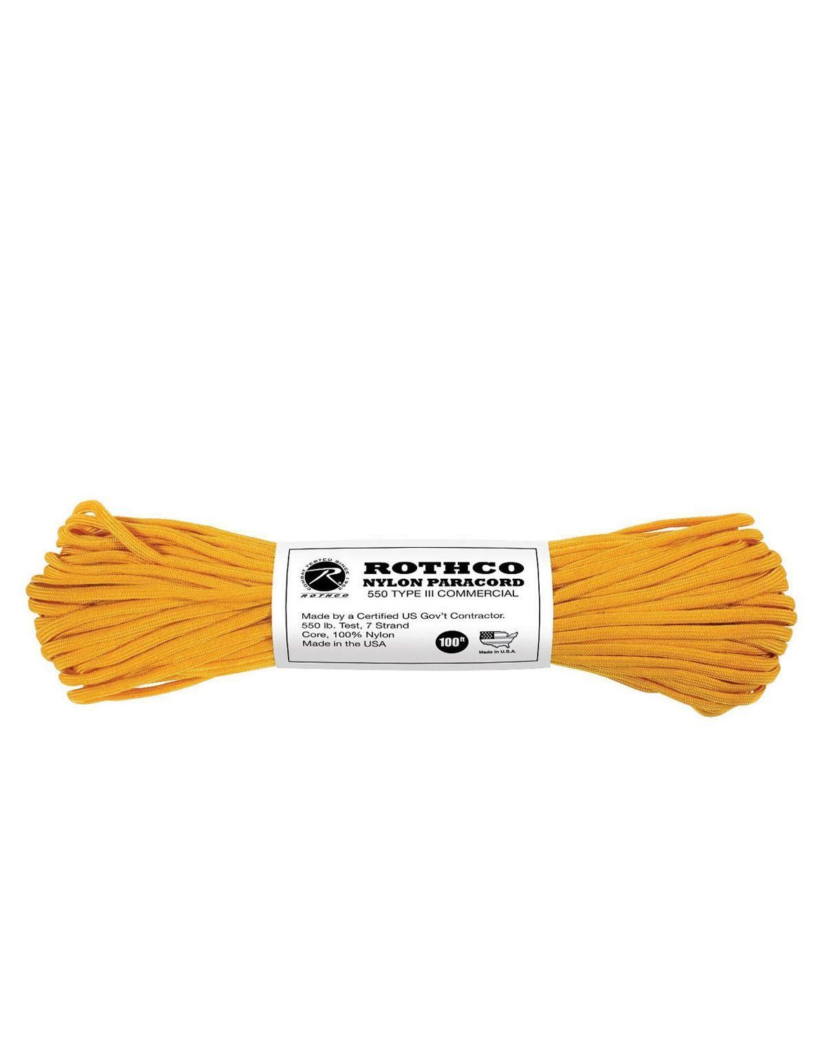 Rothco Paracord Nylon 30m Goldenrod/Gul