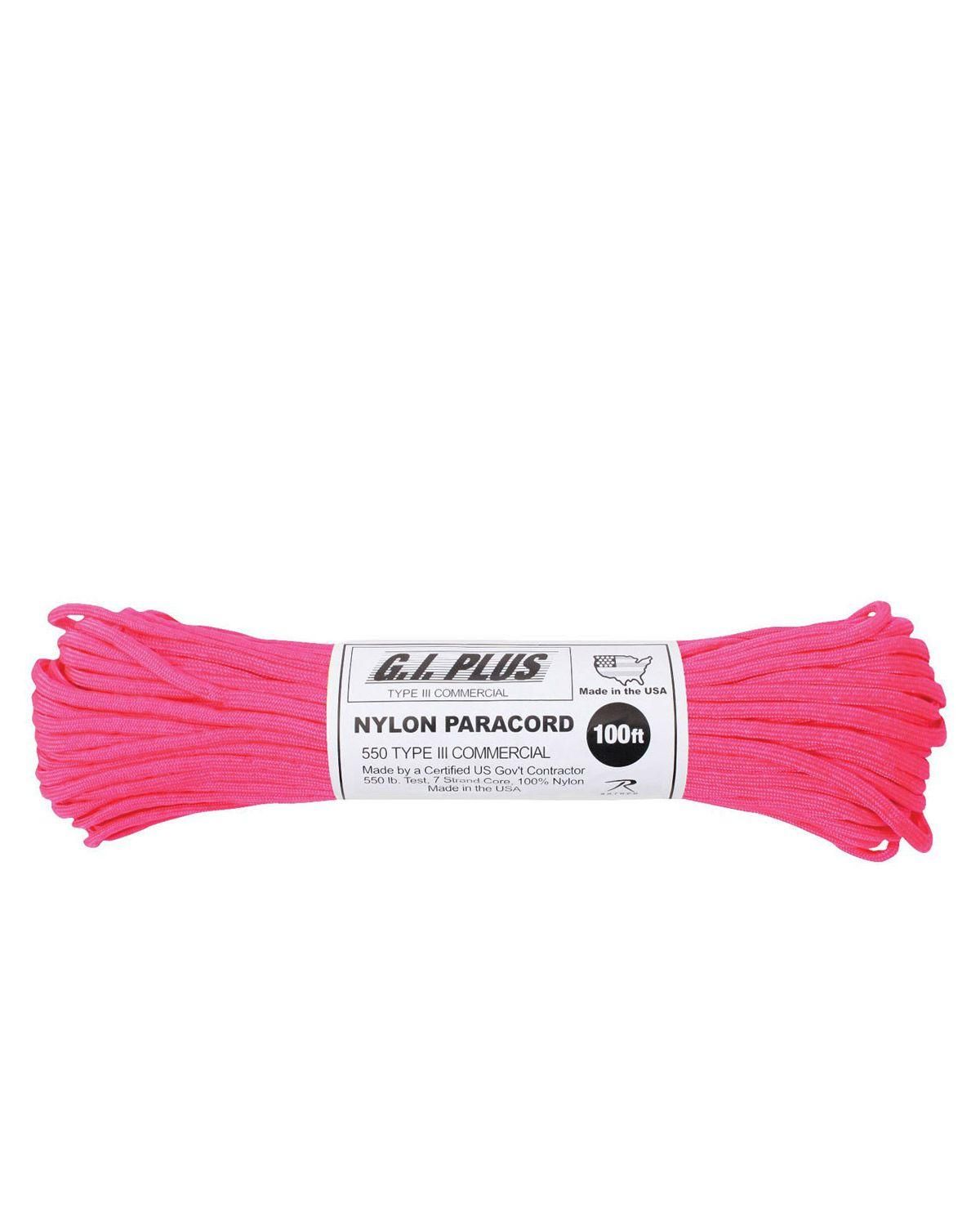 Rothco Paracord Nylon 30m Neon pink