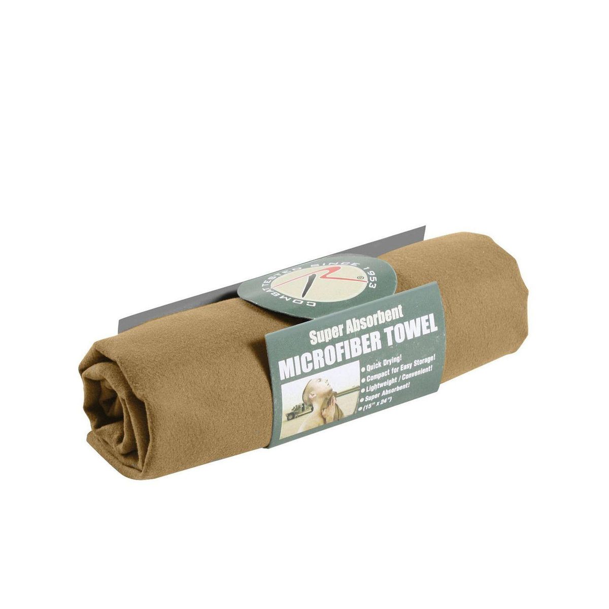 Rothco Rapid-drying towel 38x60cm Coyote Brown