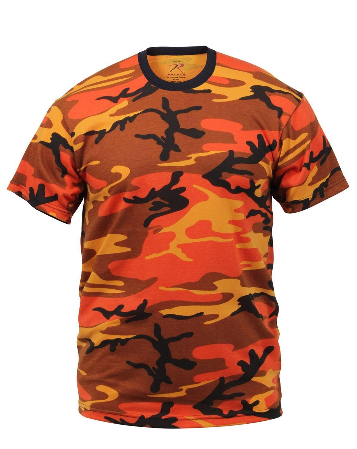 Rothco Regular Fit T-Shirt Orange Camo