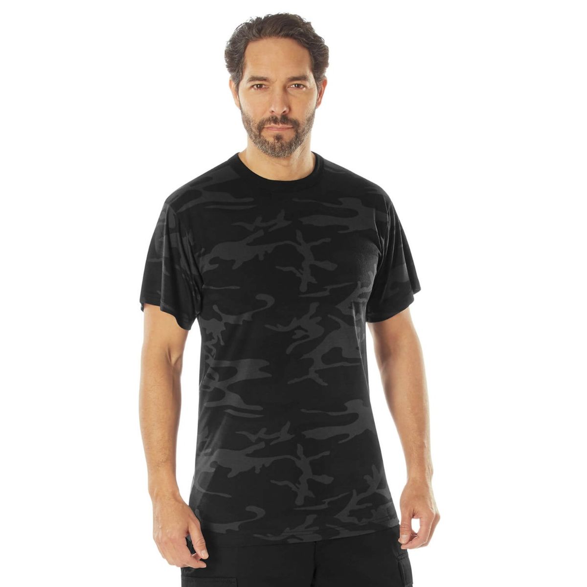 Rothco Svedtransporterende T-Shirt Midnight Black Camo