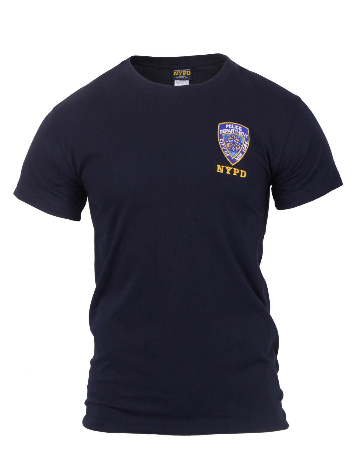 Rothco T-Shirt m. NYPD-tryk Navy