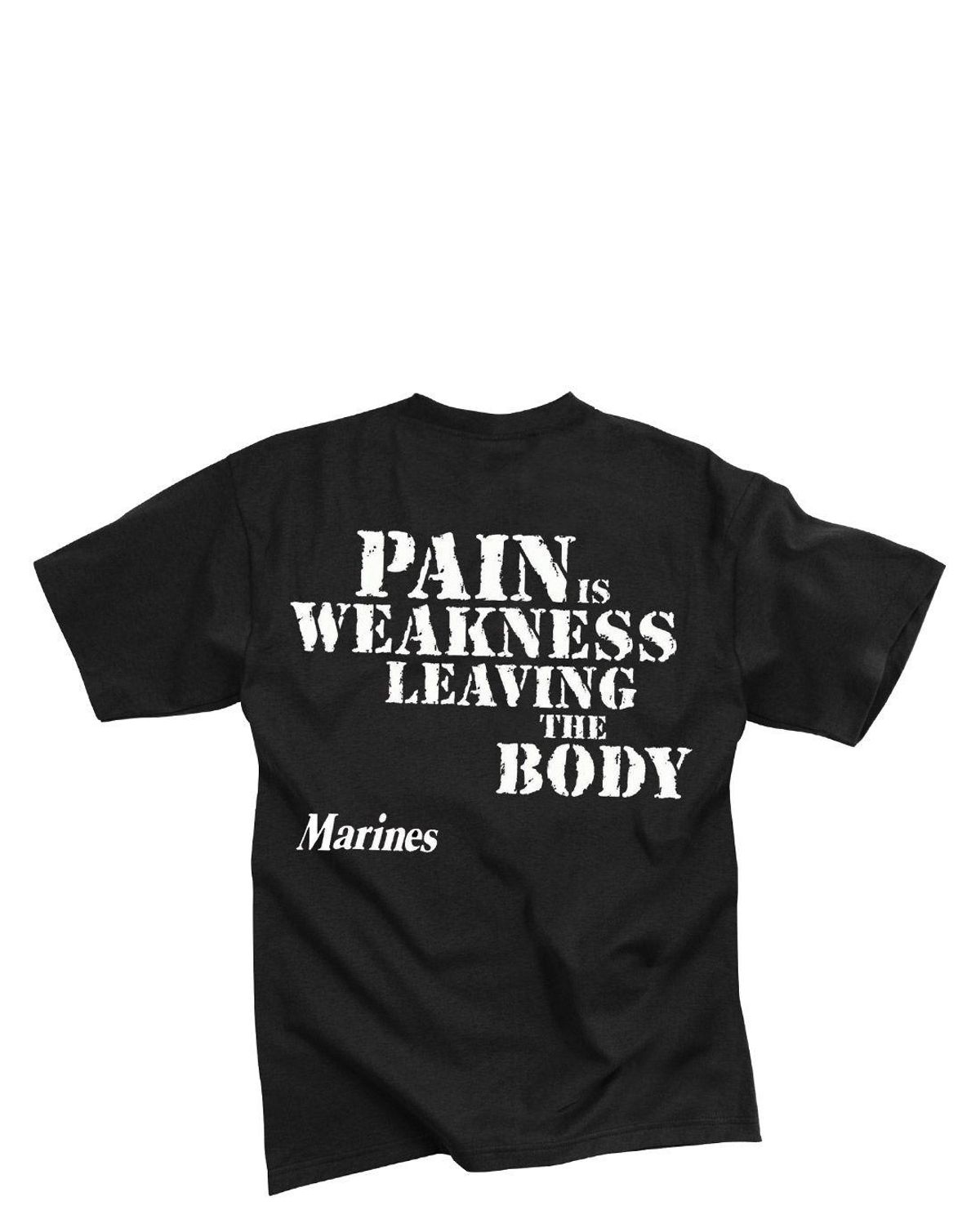 Rothco T-Shirt - 'Pain is weakness leaving the body' Sort