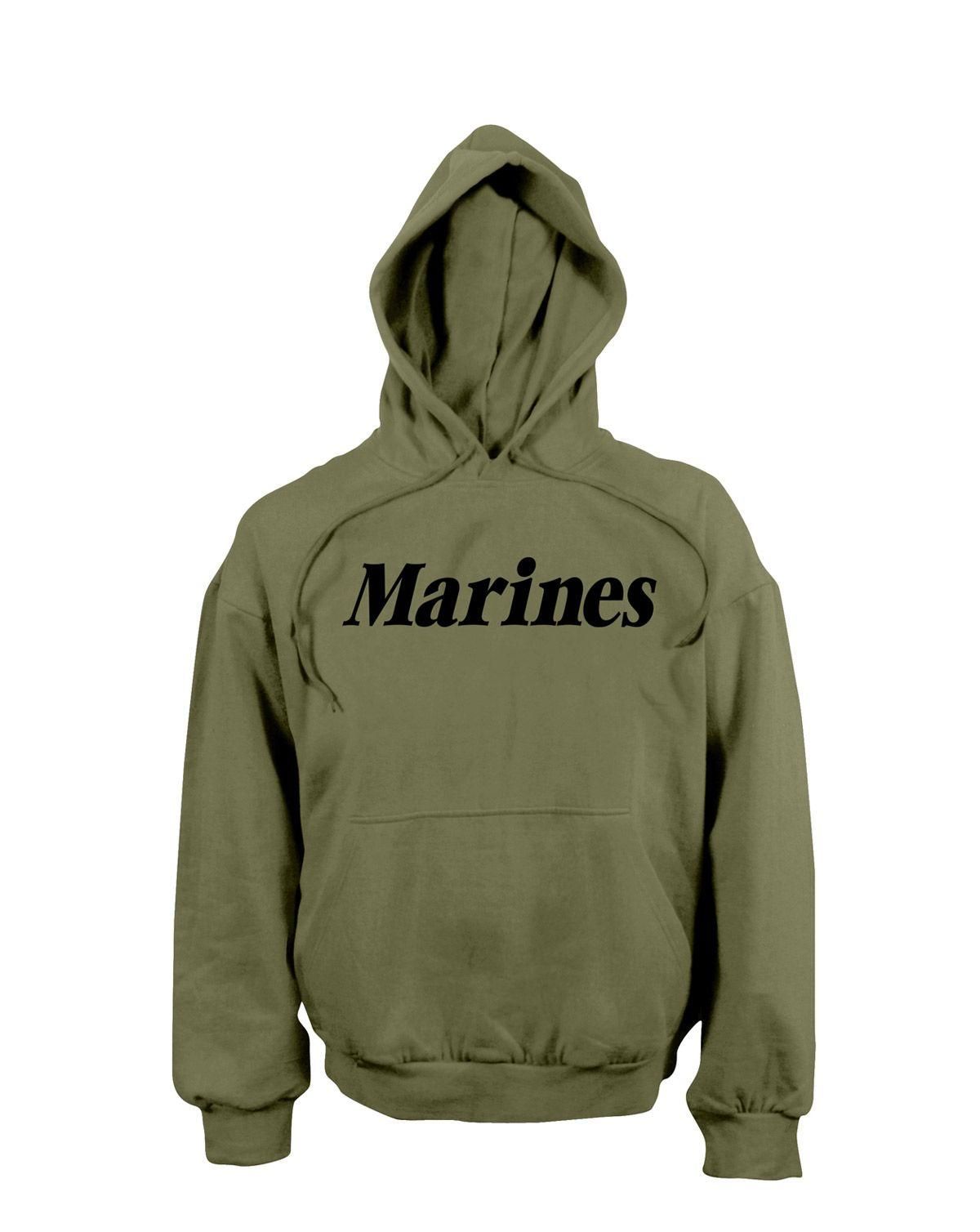 Rothco Trænings Sweatshirt m. print Oliven MARINES