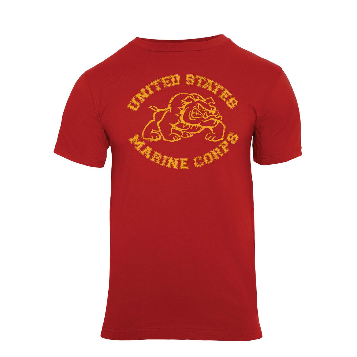 Rothco USMC T-Shirt Rød / English bulldog