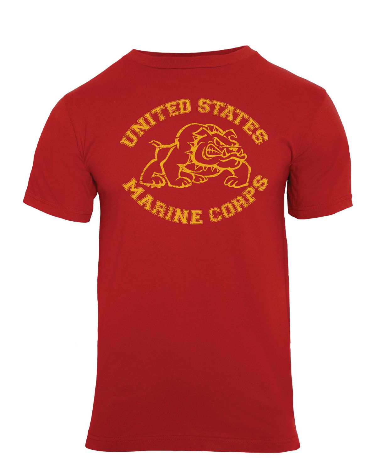 Rothco USMC T-Shirt Rød / English bulldog