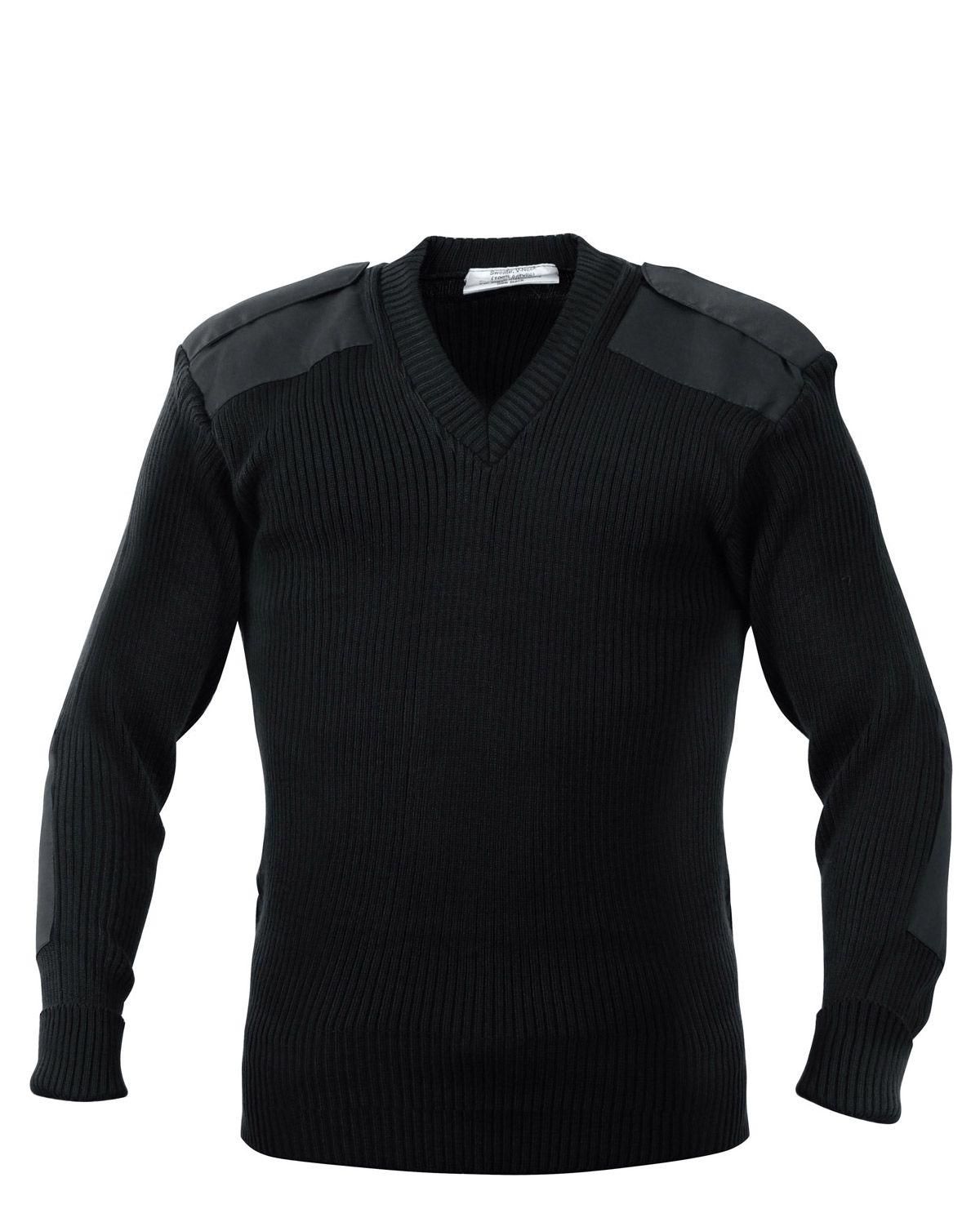 Rothco V-neck Commando Pullover Black