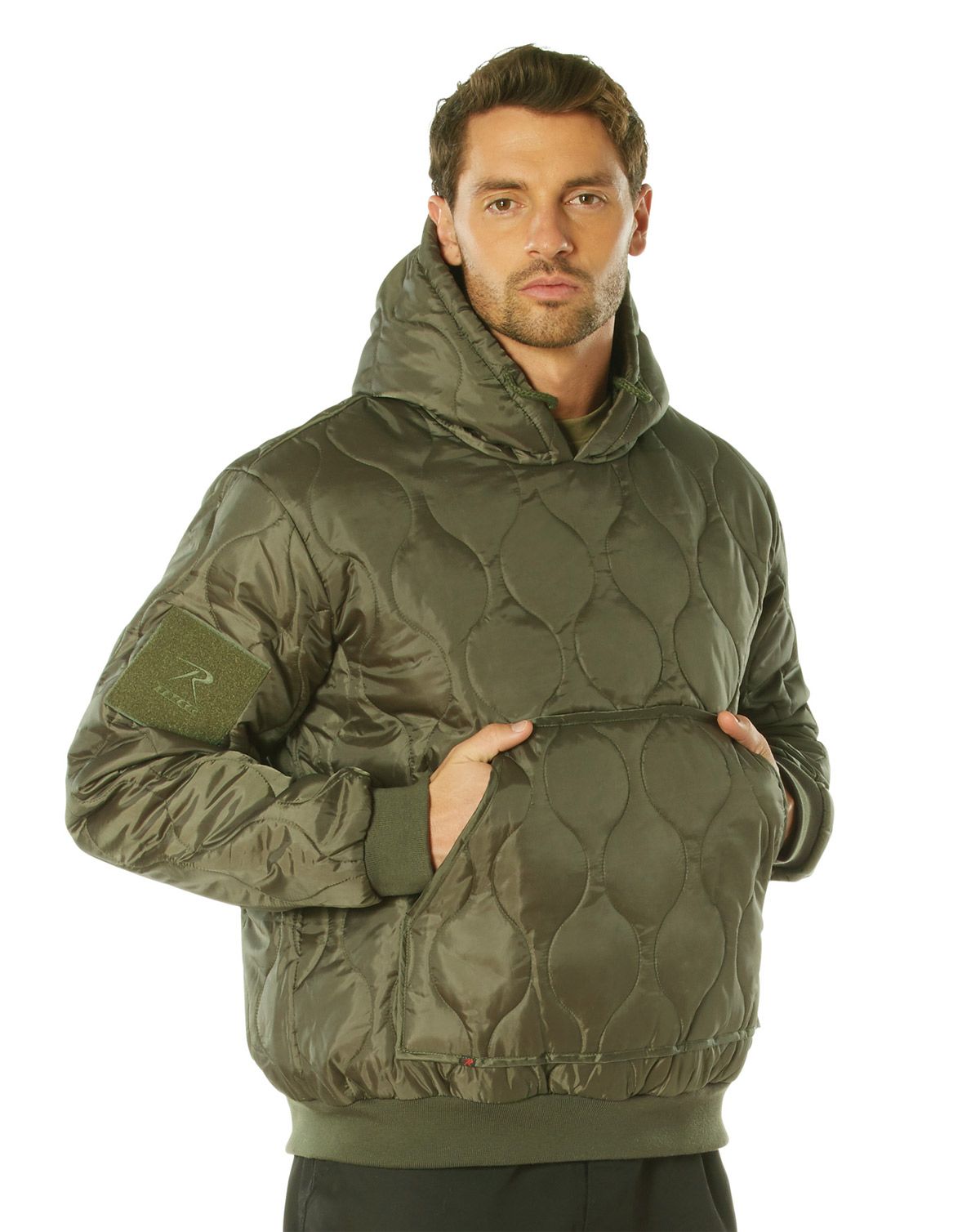 Rothco Vatteret Woobie Hoodie Oliven