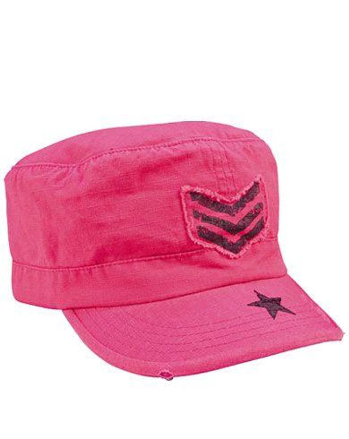 Rothco Vintage Cap Dame Pink w. Sort stripes & star